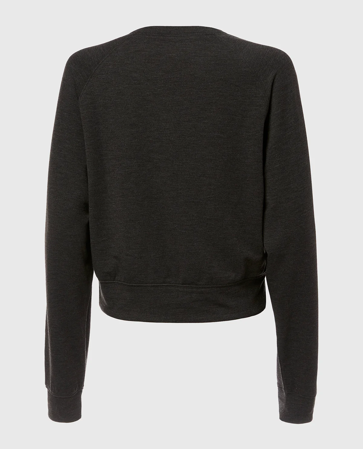 French Terry Crew Neck Sleep Top in Charcoal Heather - Image 5