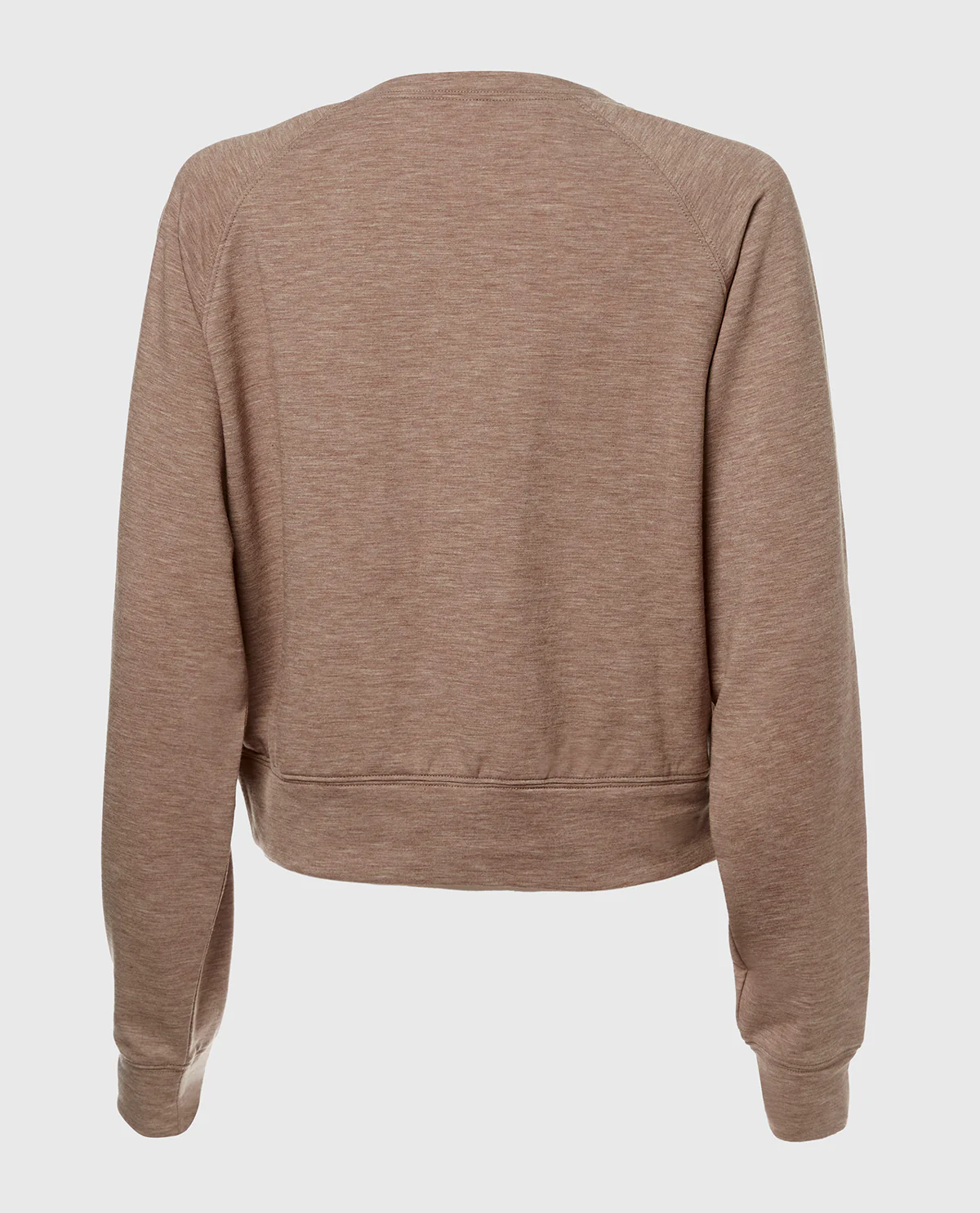French Terry Crew Neck Sleep Top in Leafless Tree Heather - Image 5