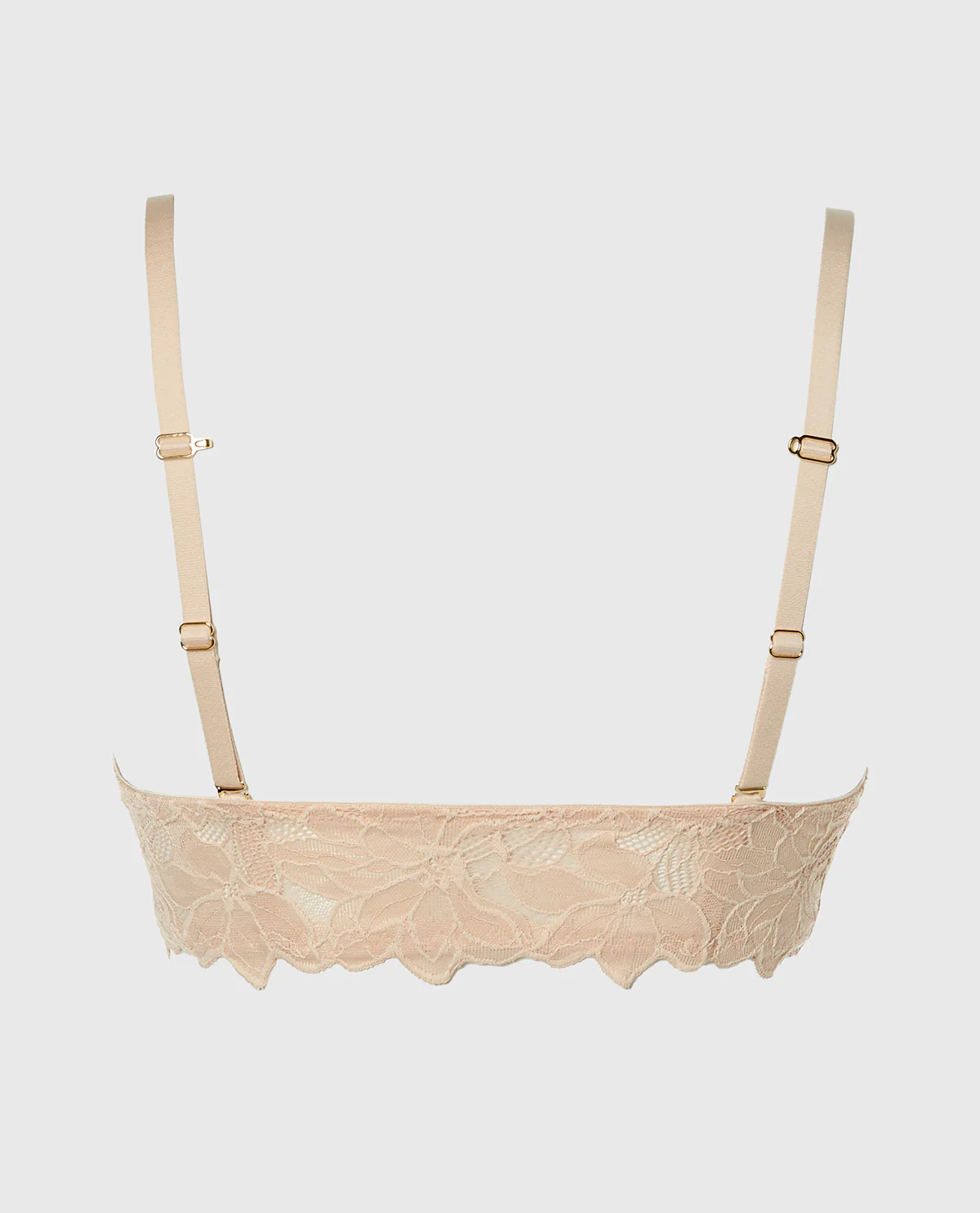 Front Close Push Up Bra with Reverie Lace in Cameo Rose - Image 6
