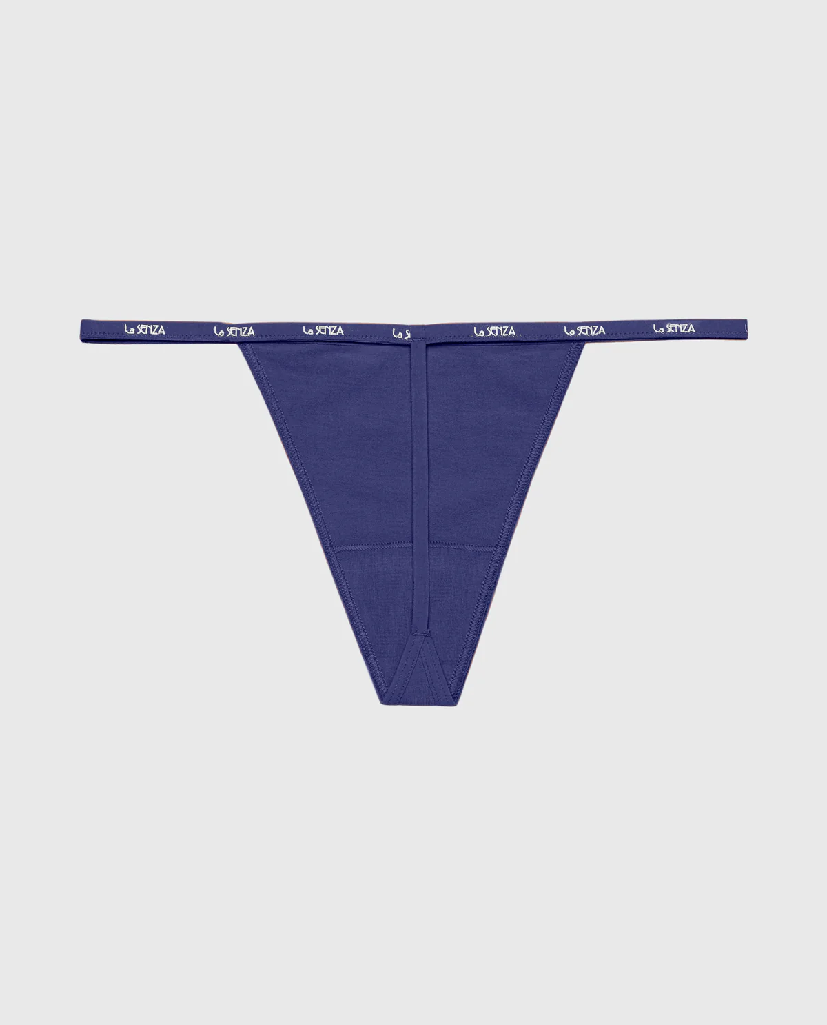 G-Sring Panty with Logo Trim in Dusk Blue - Image 5