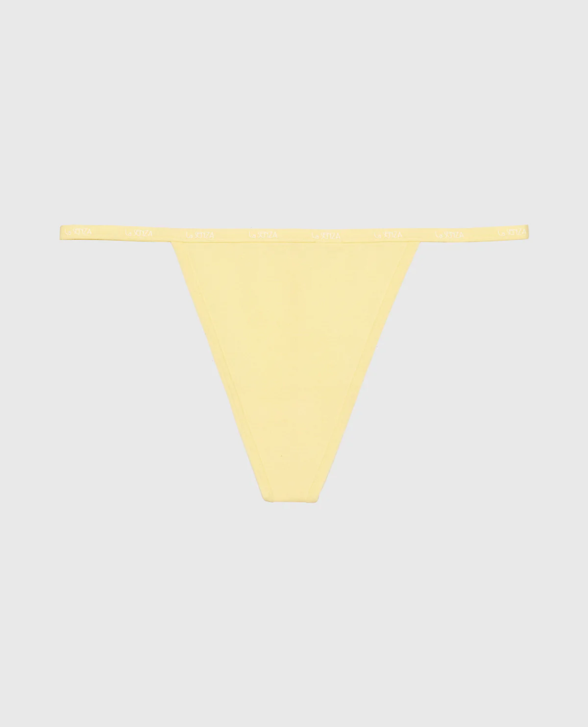 G-Sring Panty with Logo Trim in Mellow Yellow - Image 4