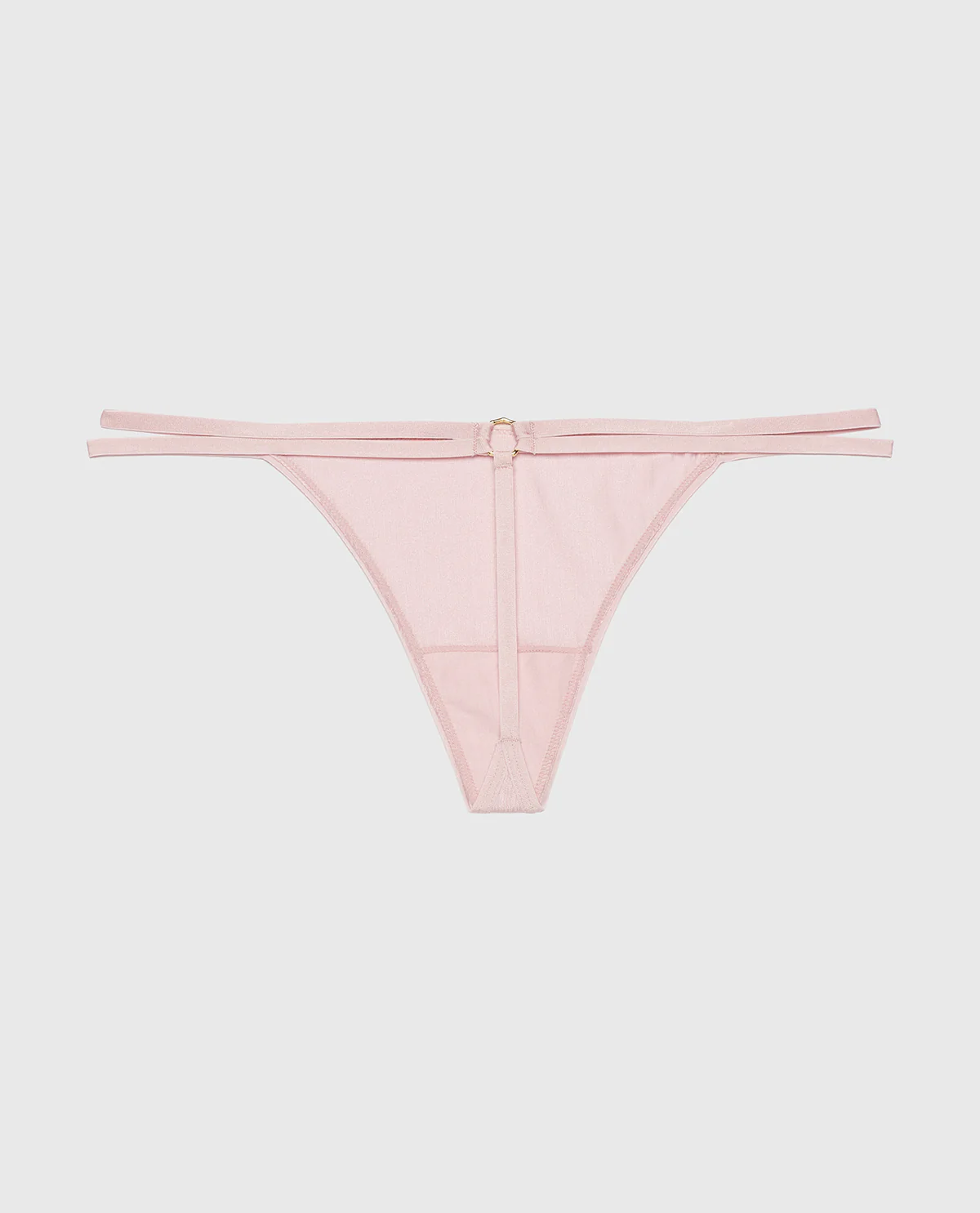 G-String Panty with Bamboo Ring in Iced Lilac - Image 5