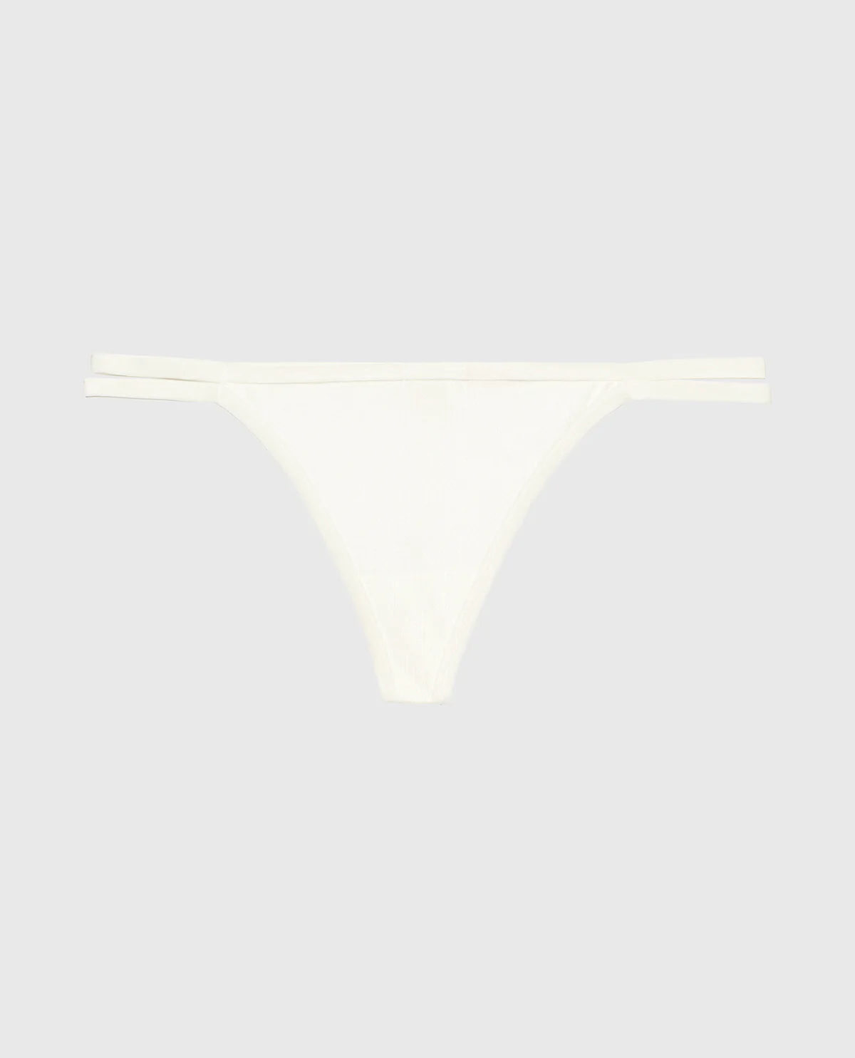 G-String Panty with Bamboo Ring in Ivory - Image 4