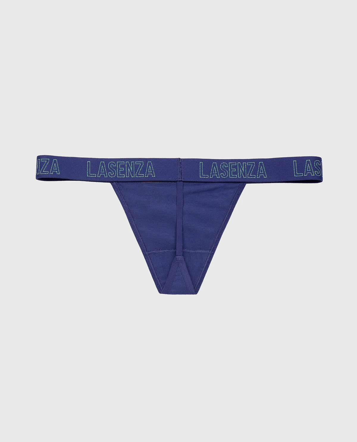 G-String Panty with Logo Band in Dusk Blue - Image 5