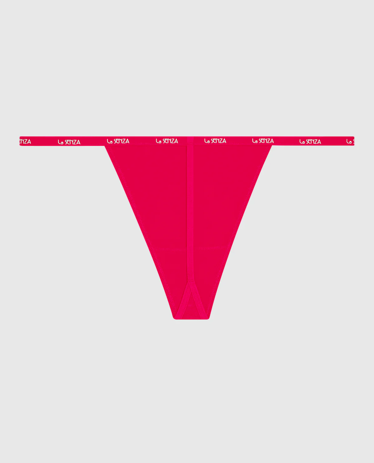G-String Panty with Logo Trim in Cosmo Red - Image 6