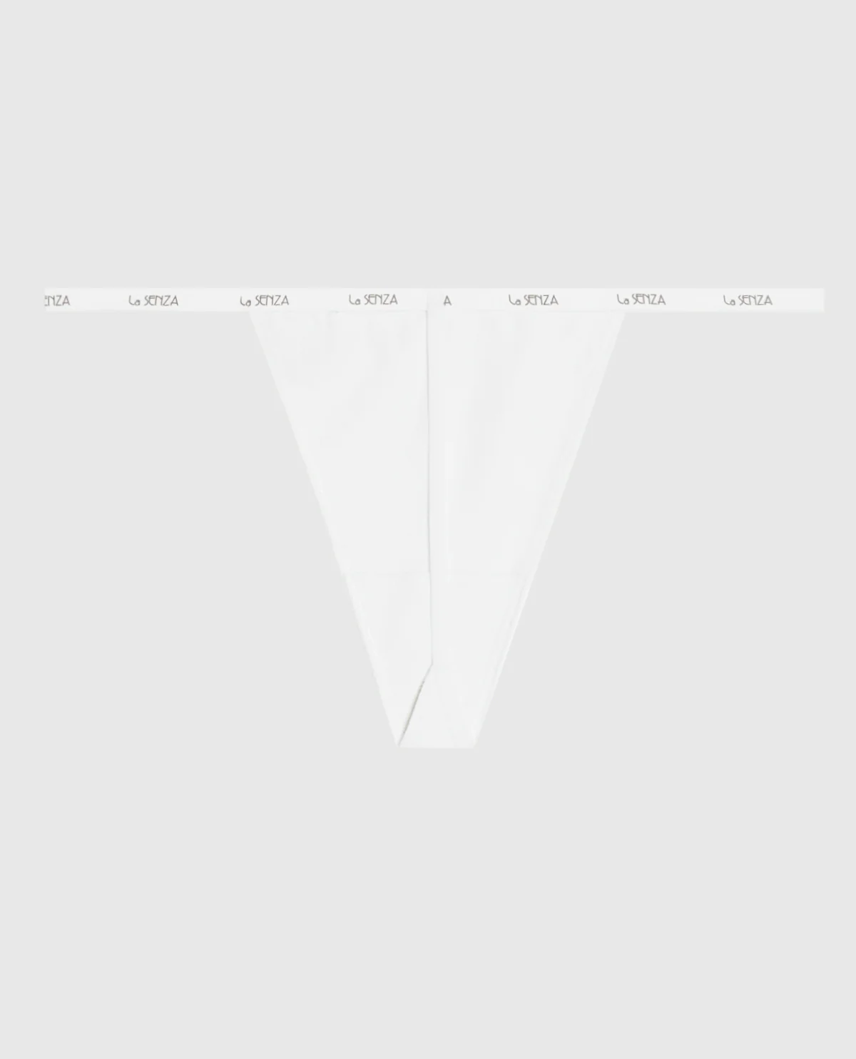G-String Panty with Logo Trim in Ivory - Image 5