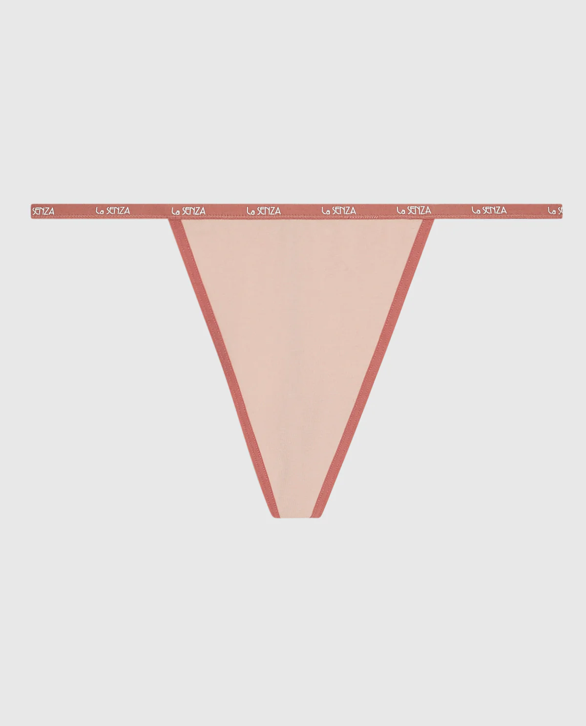 G-String Panty with Logo Trim in Peaceful Peach - Image 4