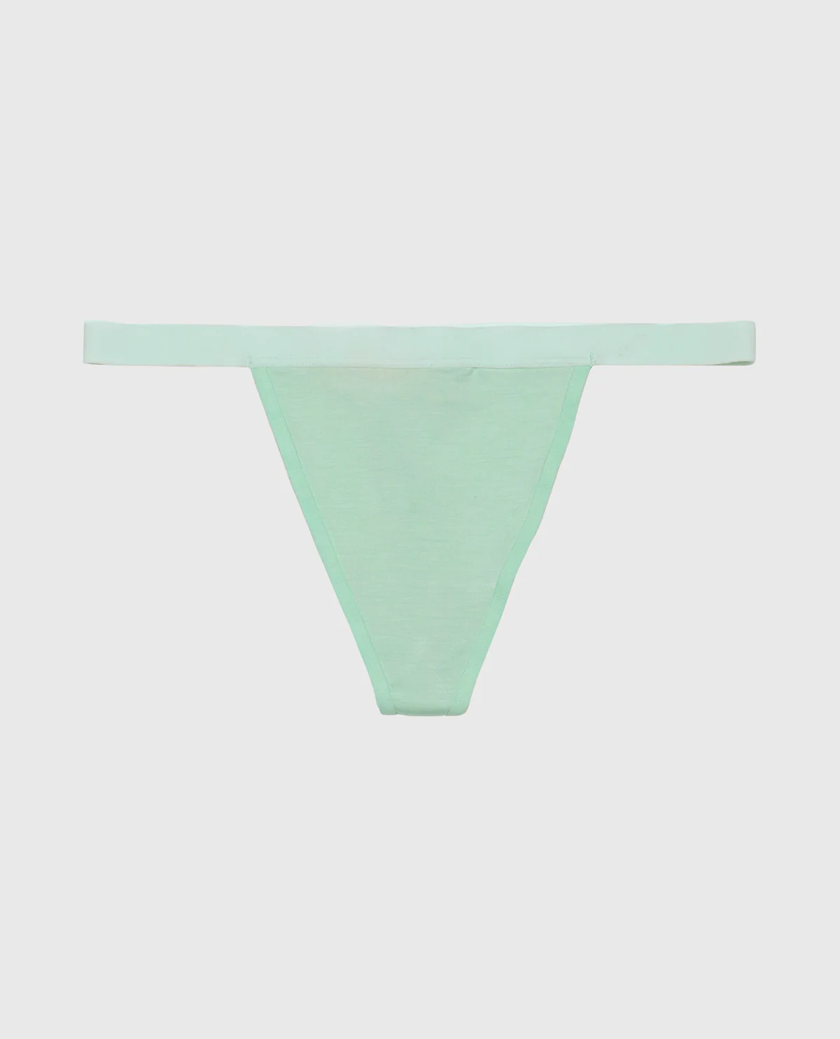 G-String Panty with Vanishing Trim in Mist Green - Image 4