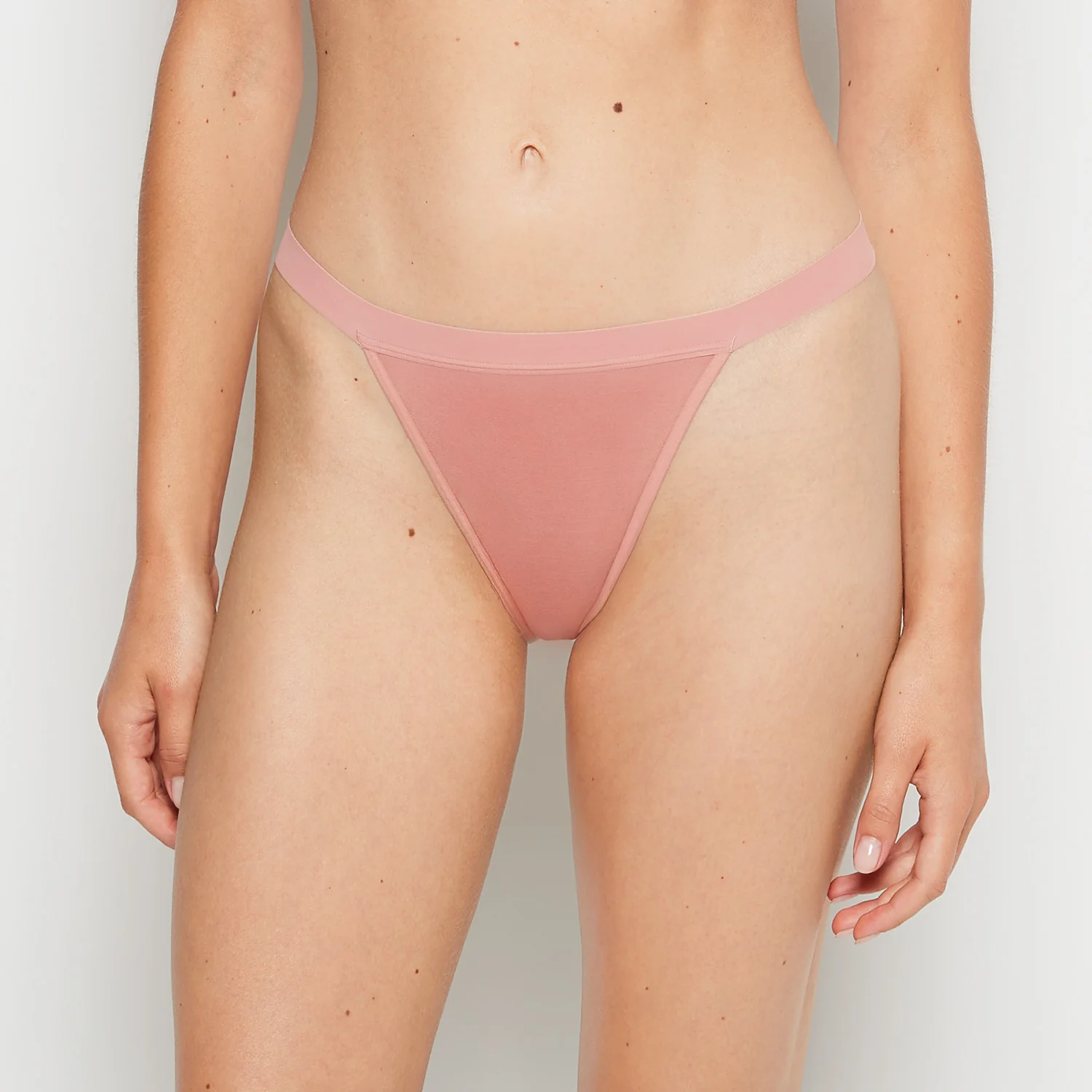 G-String Panty With Vanishing Trim in Old Rose