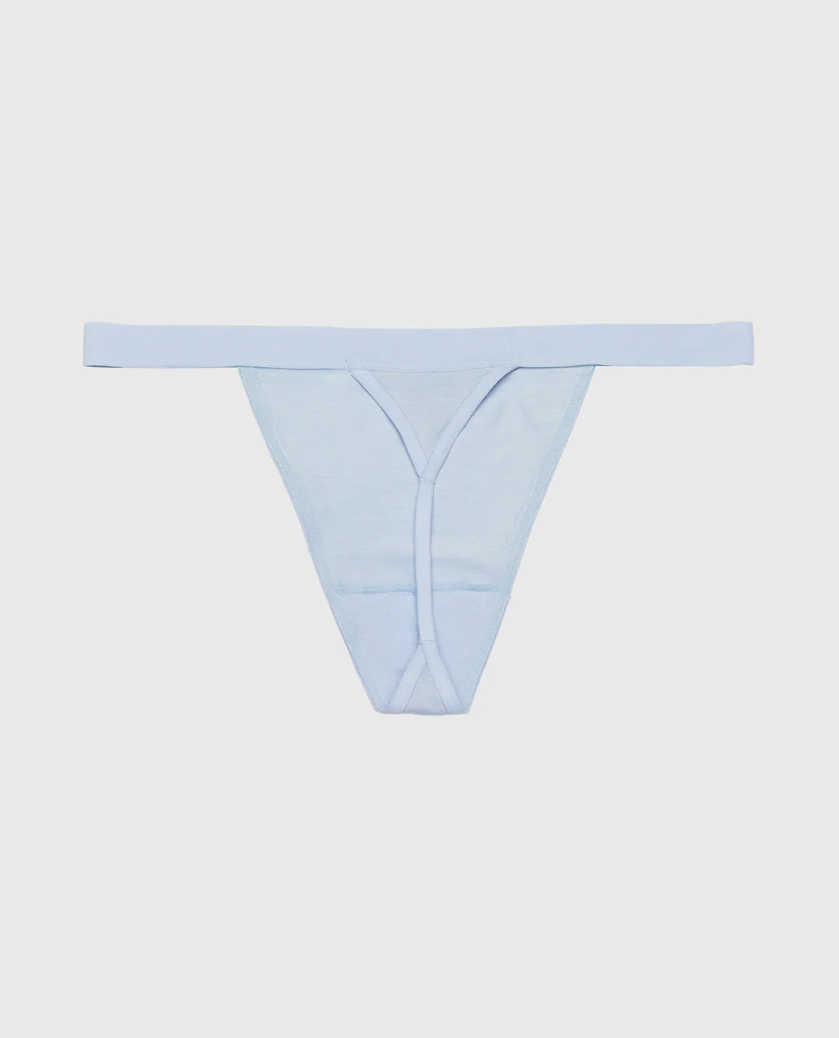G-String Panty with Vanishing Trim in Subdued Blue - Image 5