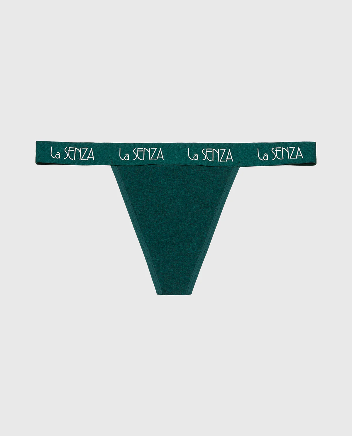 G-String with Art Deco Logo in Emerald Green Heather - Image 4