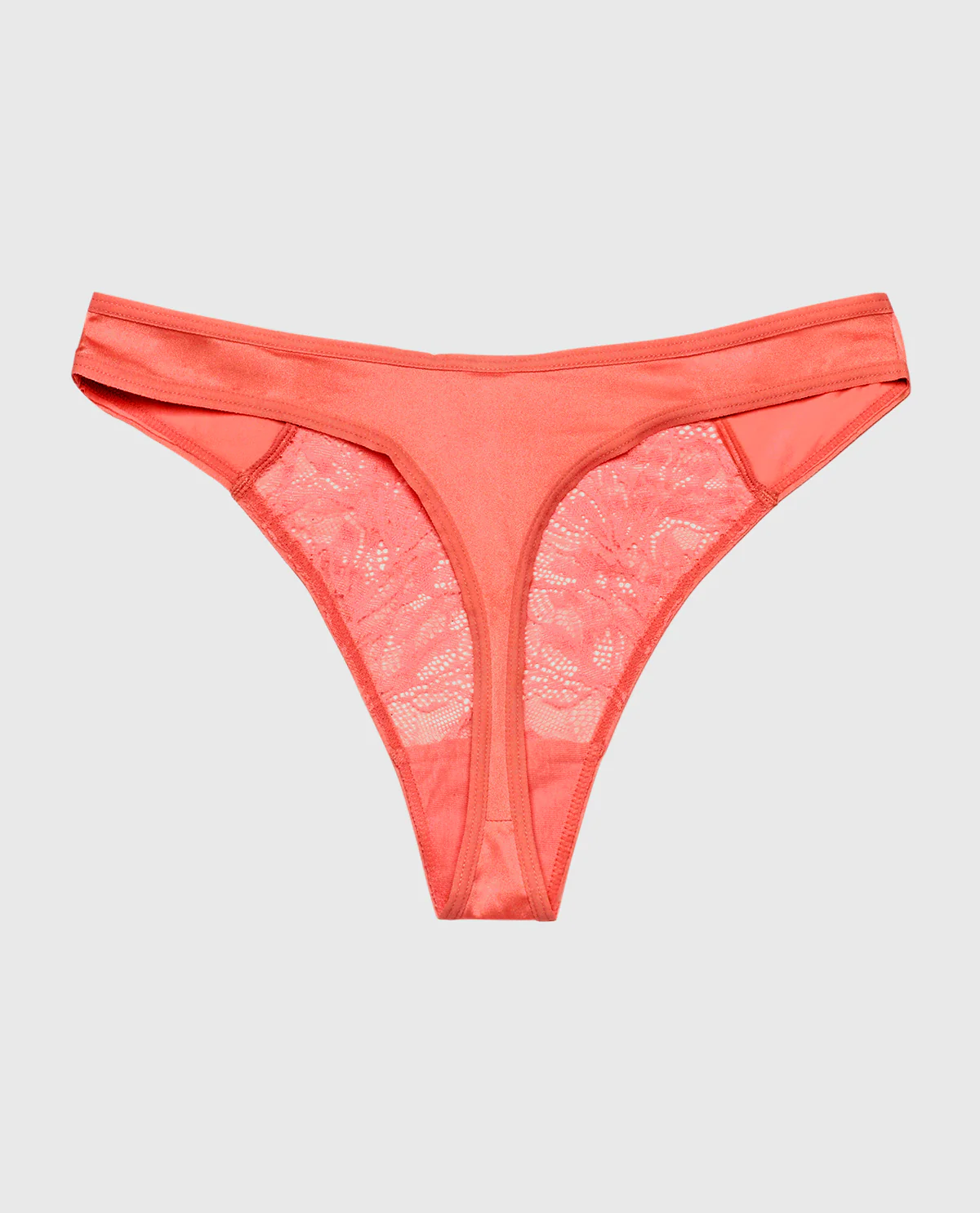 High Leg Lace Thong Panty in Flare - Image 5