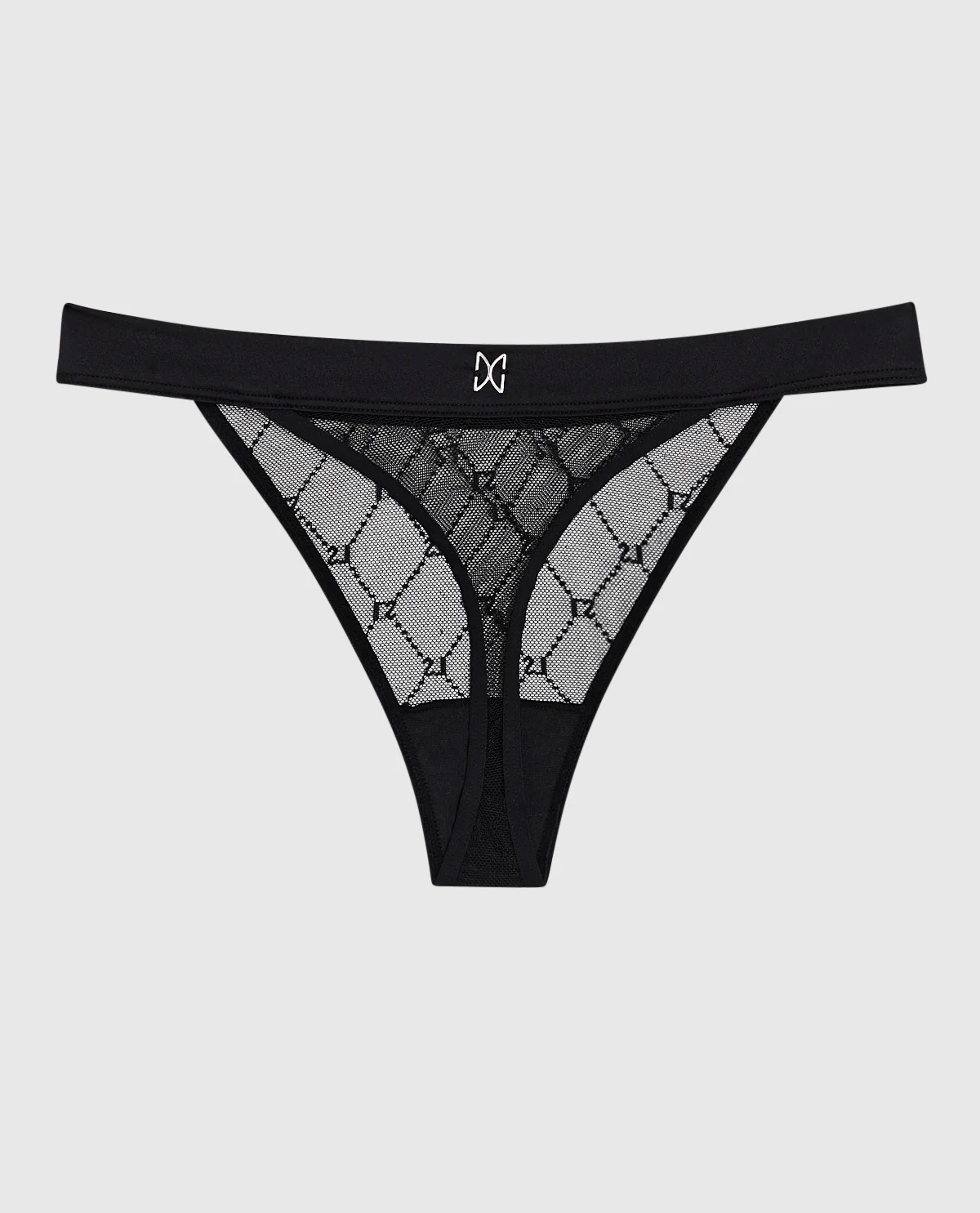 High Leg Medium Rise Thong Panty - Image 2