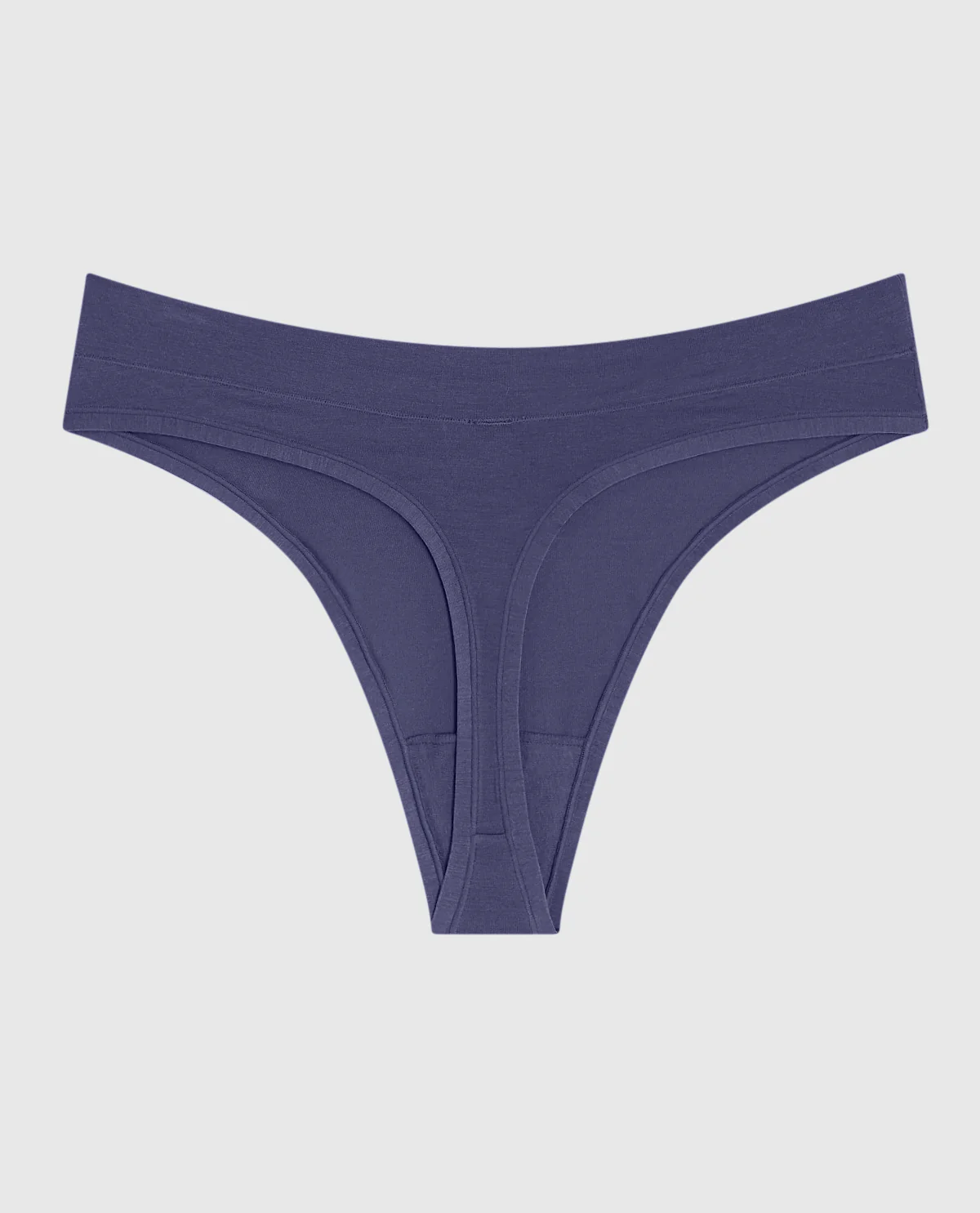 High Leg Thong Panty in Dusk Blue - Image 5