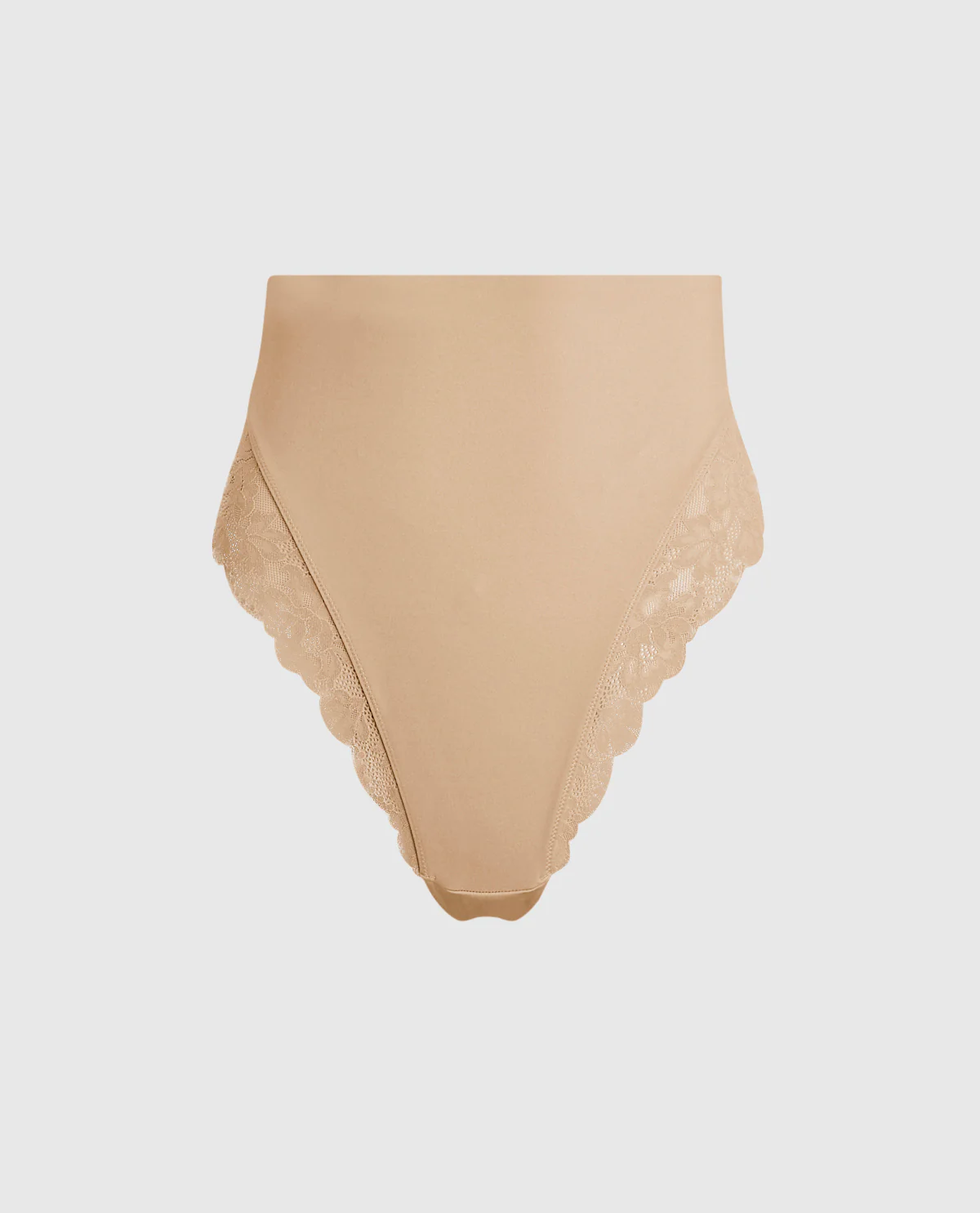 High Waist Smoothing Cheeky Panty in Rosetan