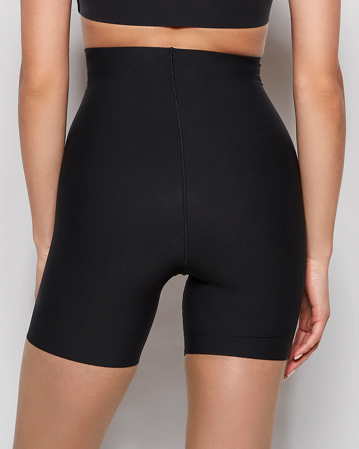 High Waist Smoothing Short in Black - Image 3
