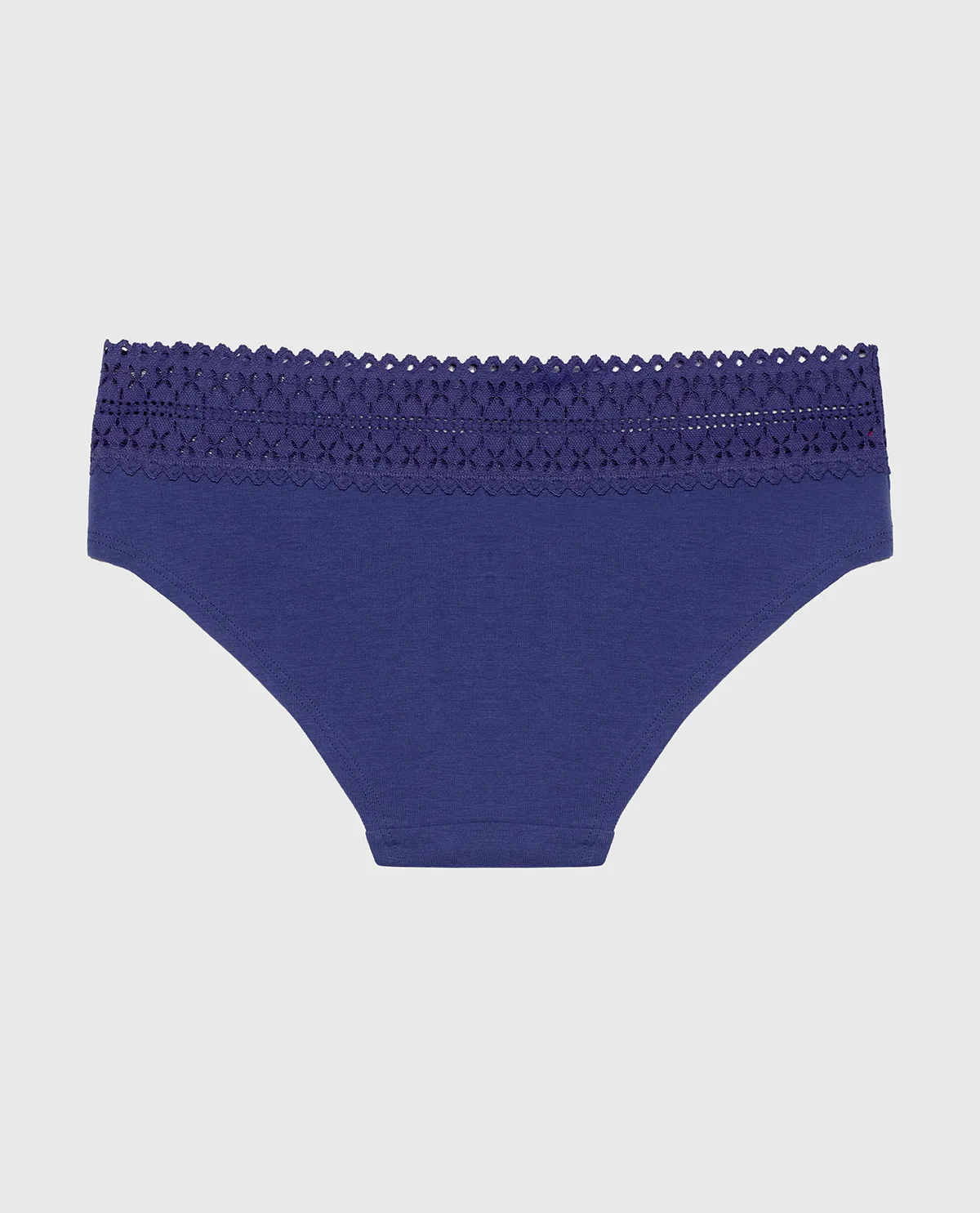 Hipster Panty with Lace Trim in Dusk Blue - Image 5
