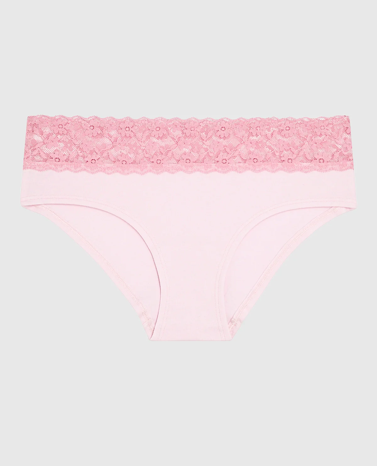 Hipster Panty with Lace Trim in Pink - Image 4