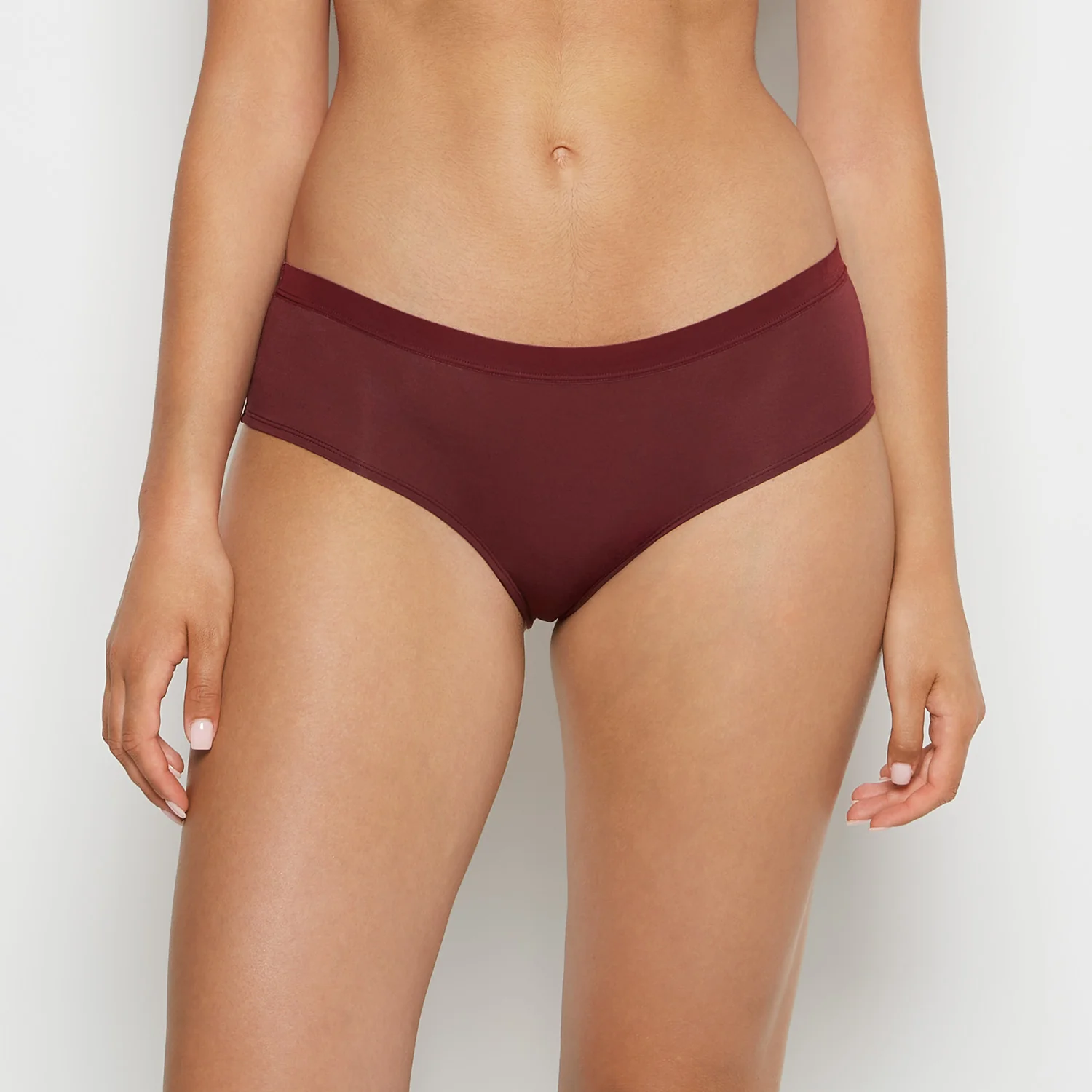Hipster Panty With Vanishing Trim in Russian Ruby