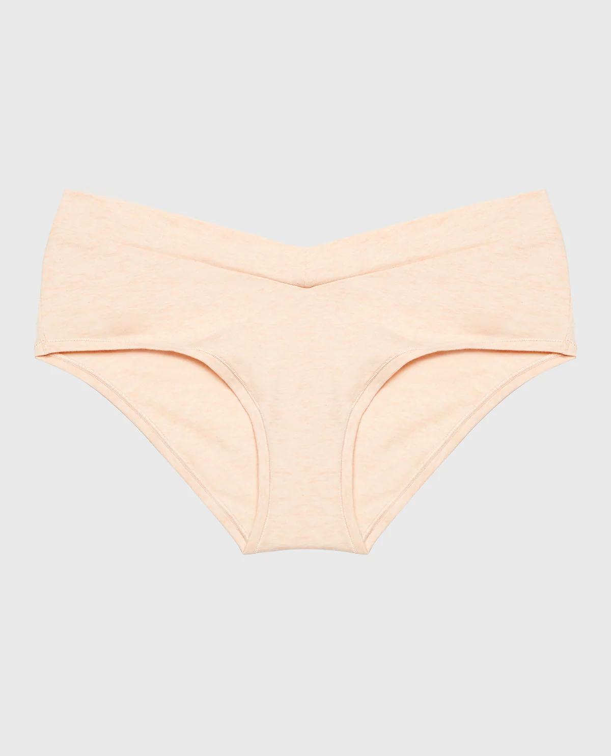Hipster Wide Waist Cotton Panty In Pearl Blush Heather - Image 4