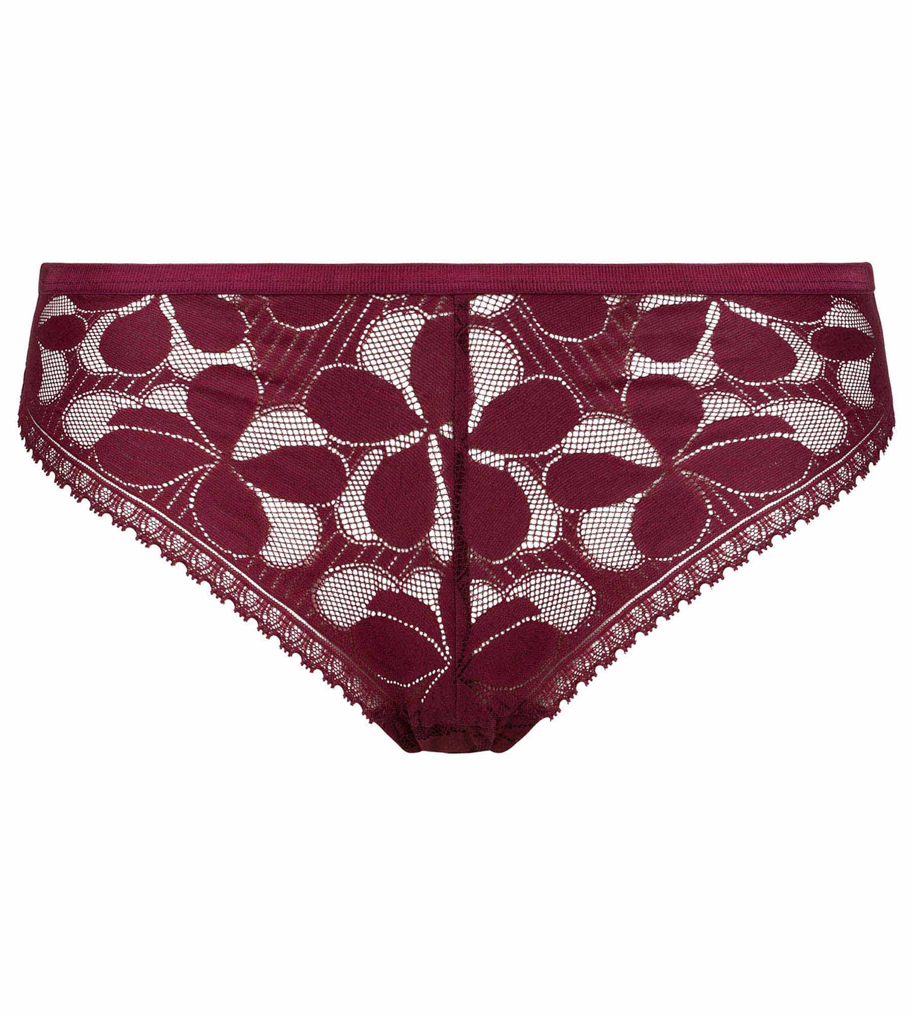 Lace Art Flowers Brief in Beaujolais - Image 3