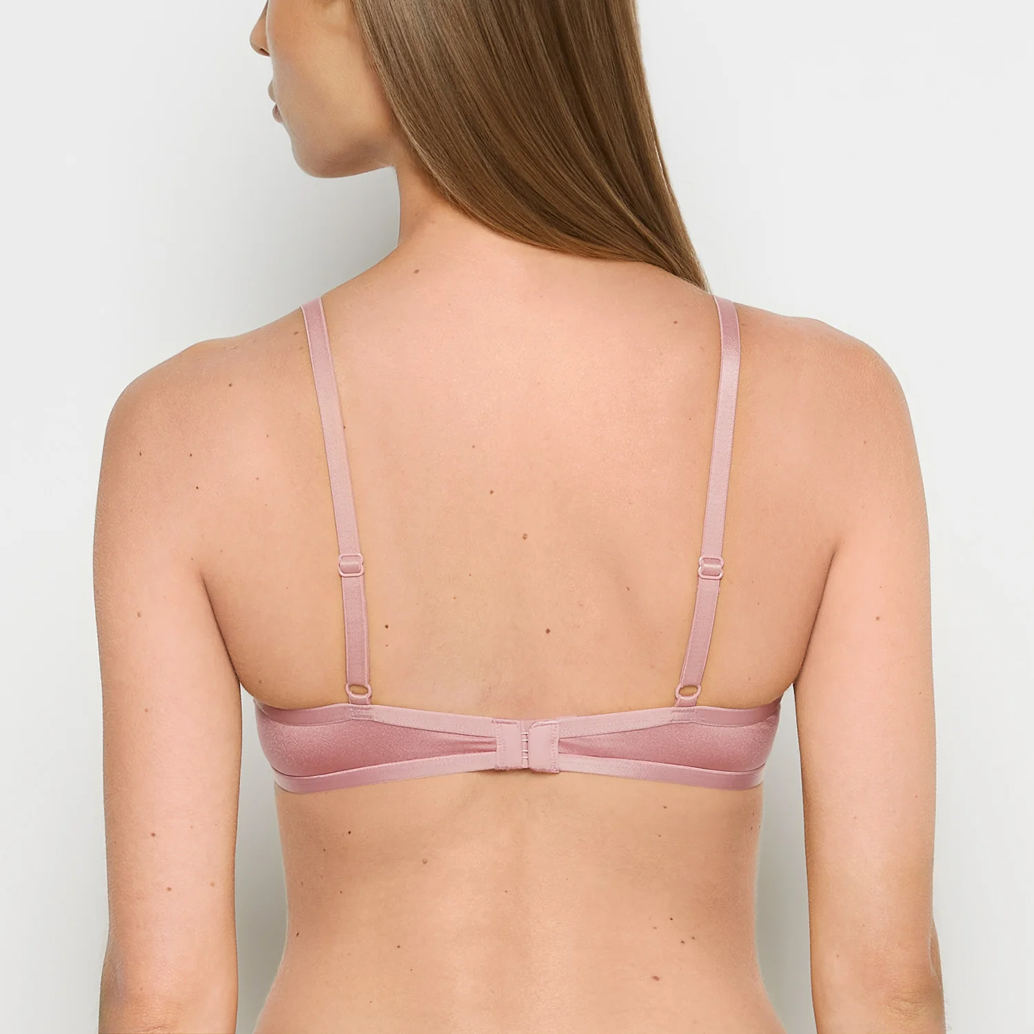 Lace Bralette in Sheer Mauve - Image 3