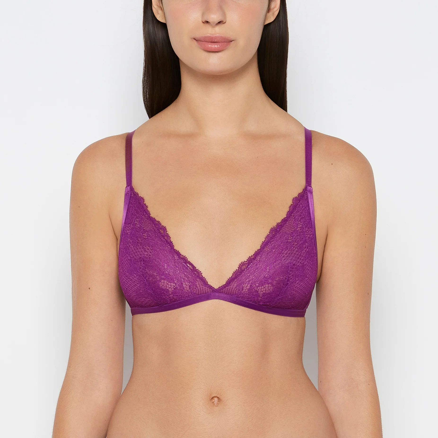 Lace Bralette in Sparkling Grape