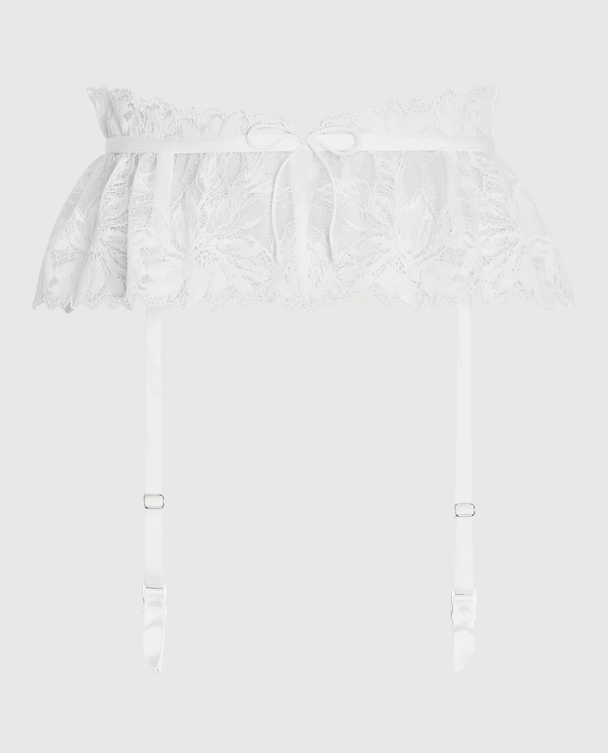 Lace Garter Skirt in Ivory - Image 4