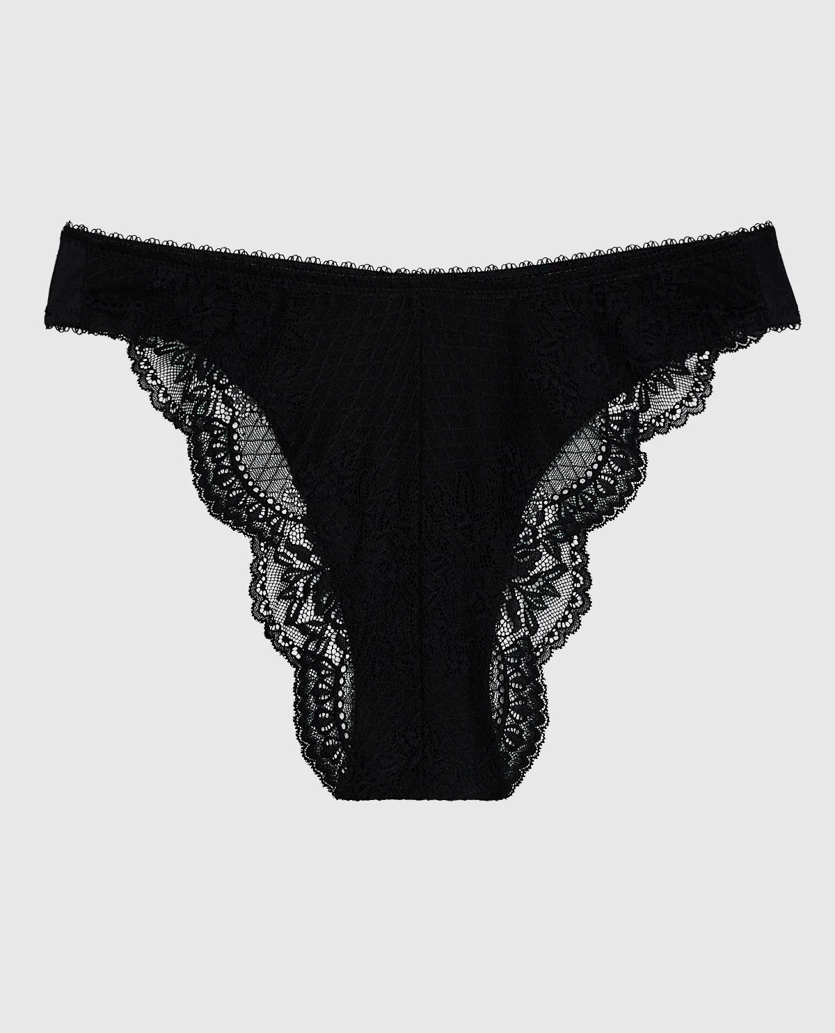 Cheeky Panty with Lace Back in Smoulder Black - Image 5