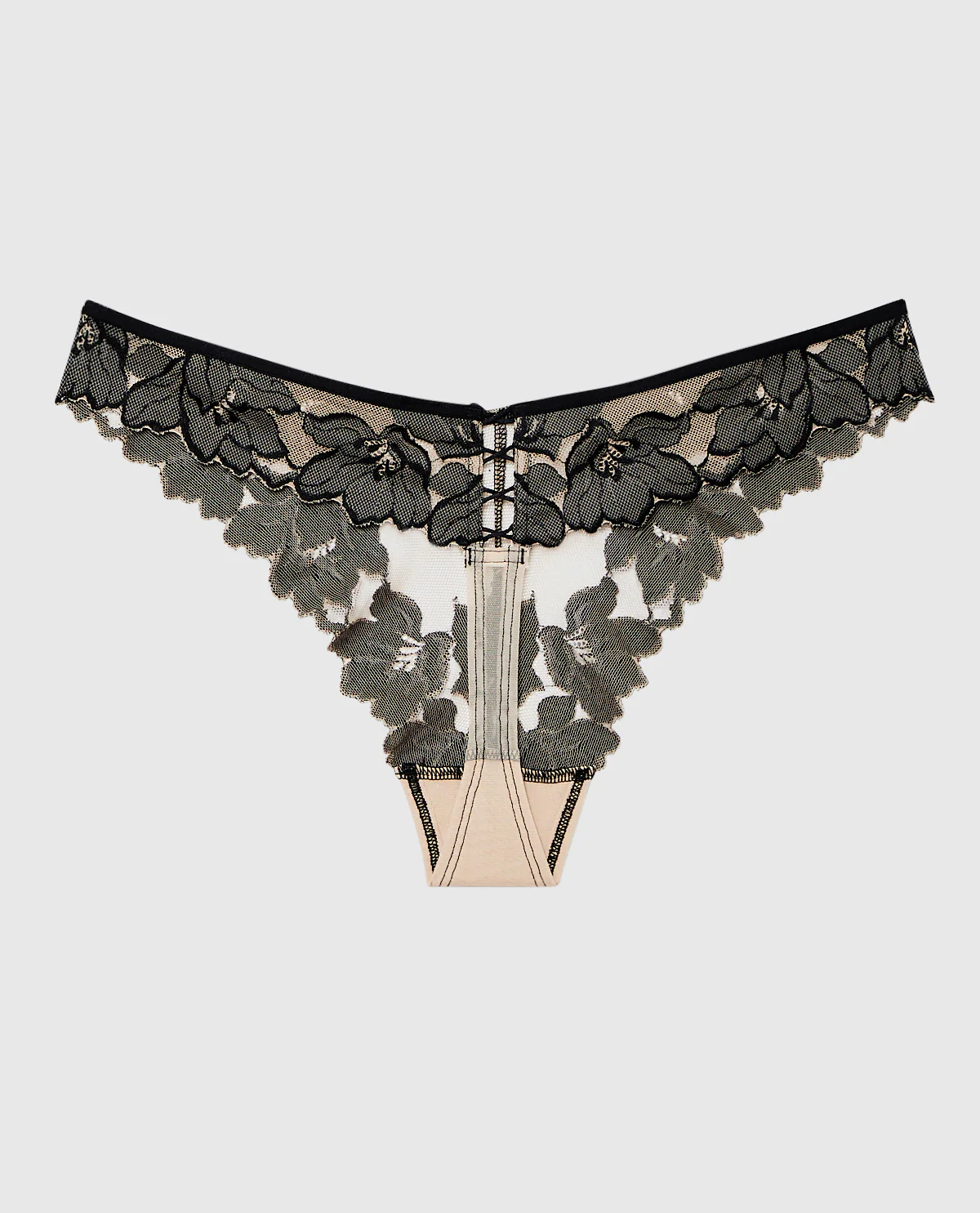 Lace High Leg Thong Panty - Image 2