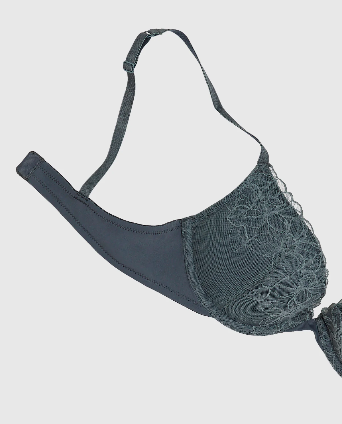 Lace Push Up Bra in Stormy Weather - Image 6