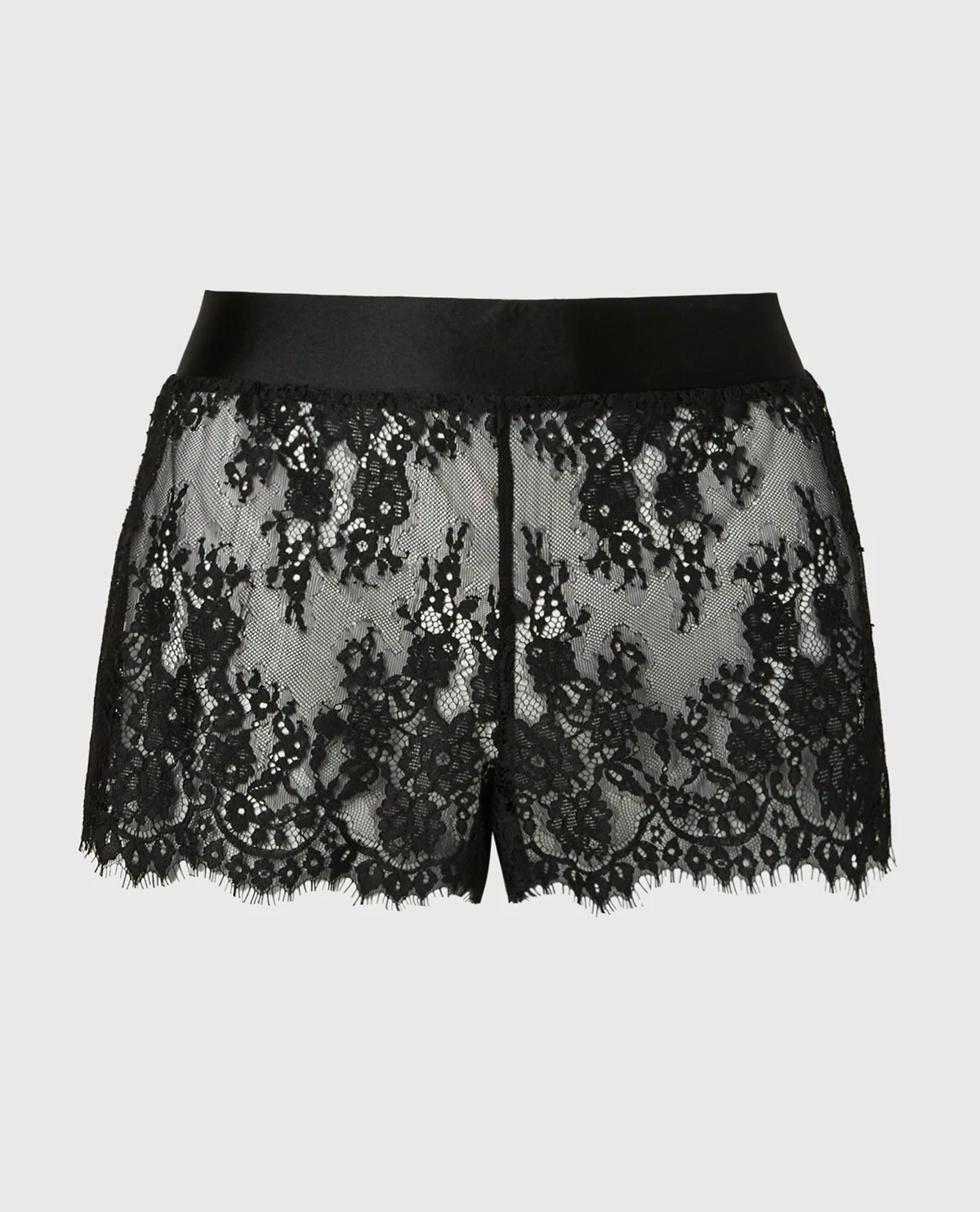 Lace Short in Tuxedo Black - Image 4