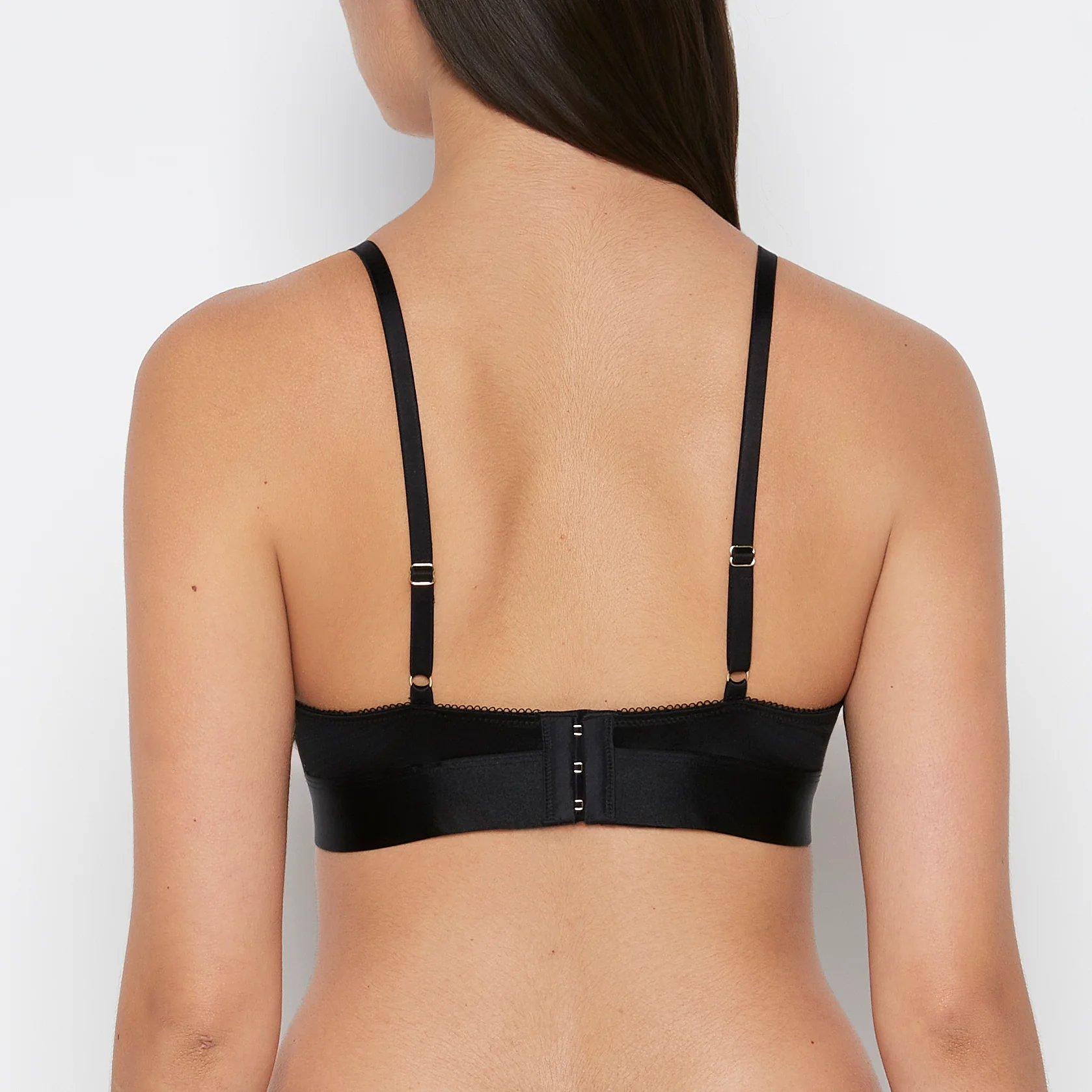 Lace Triangle Top in Tuxedo Black - Image 3