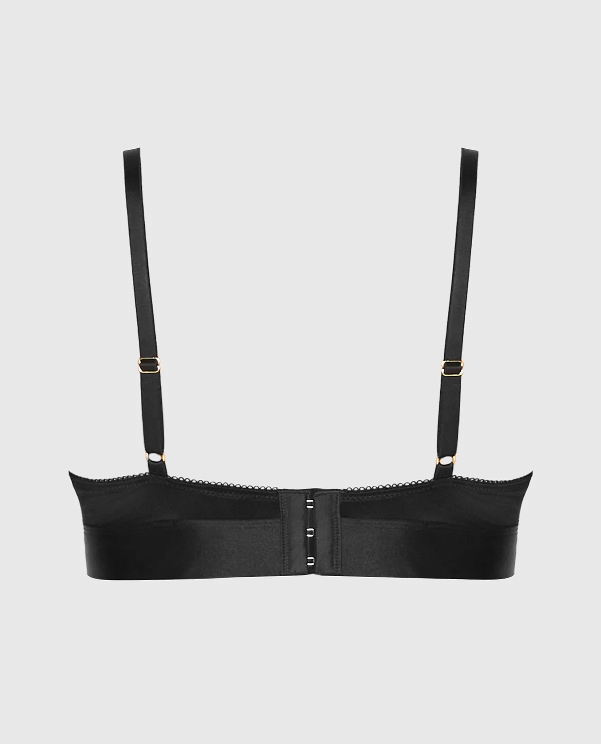 Lace Triangle Top in Tuxedo Black - Image 5