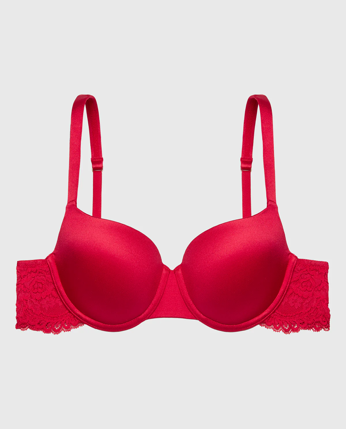 Lightly Lined Balconette Bra in Crimson - Image 4