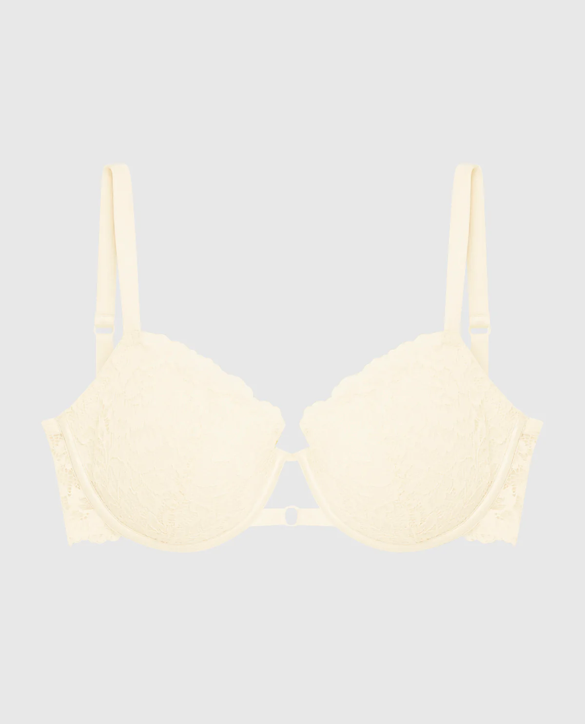 Lightly Lined Balconette Bra with Allover Lace