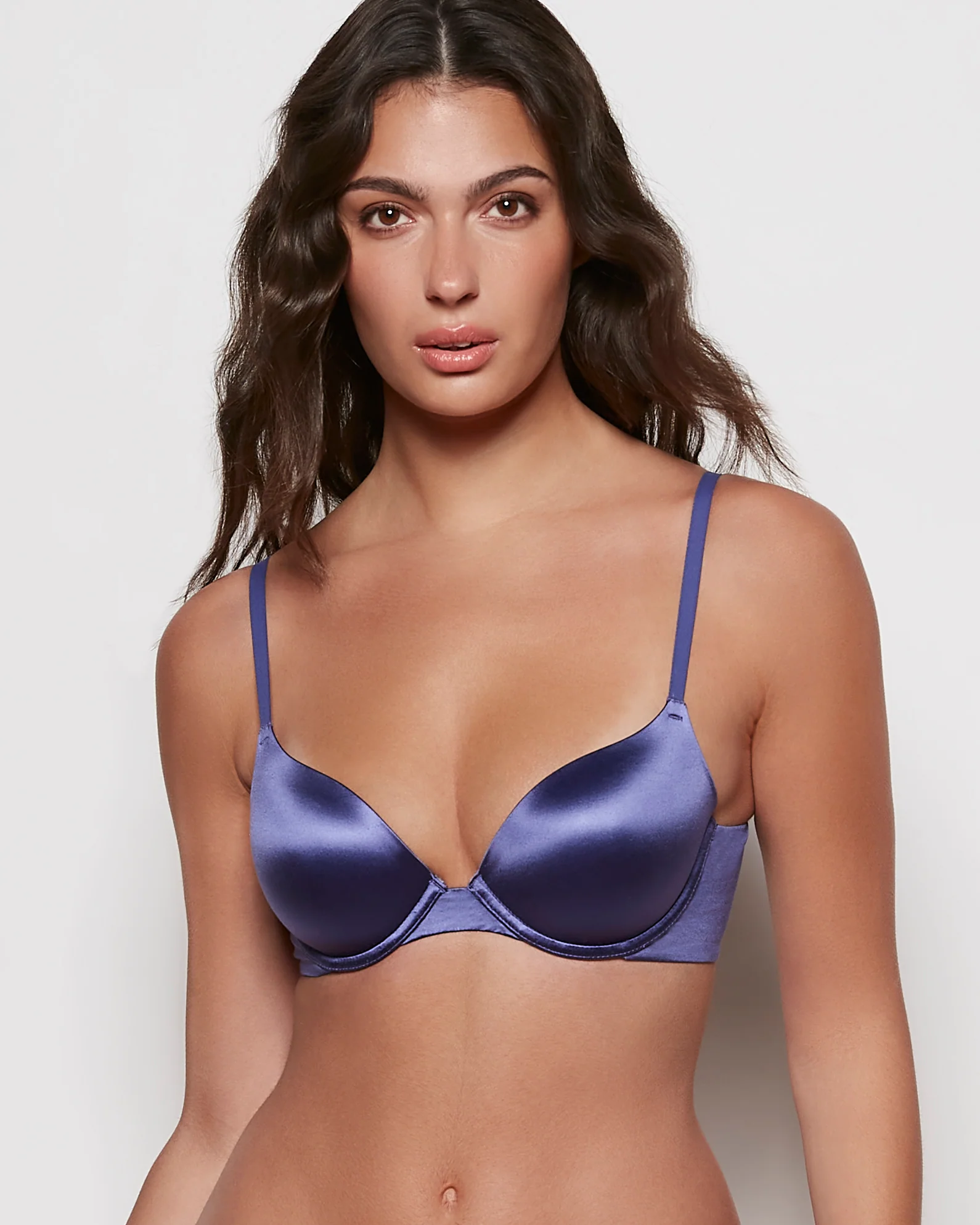 Lightly Lined Demi Bra in Dusk Blue