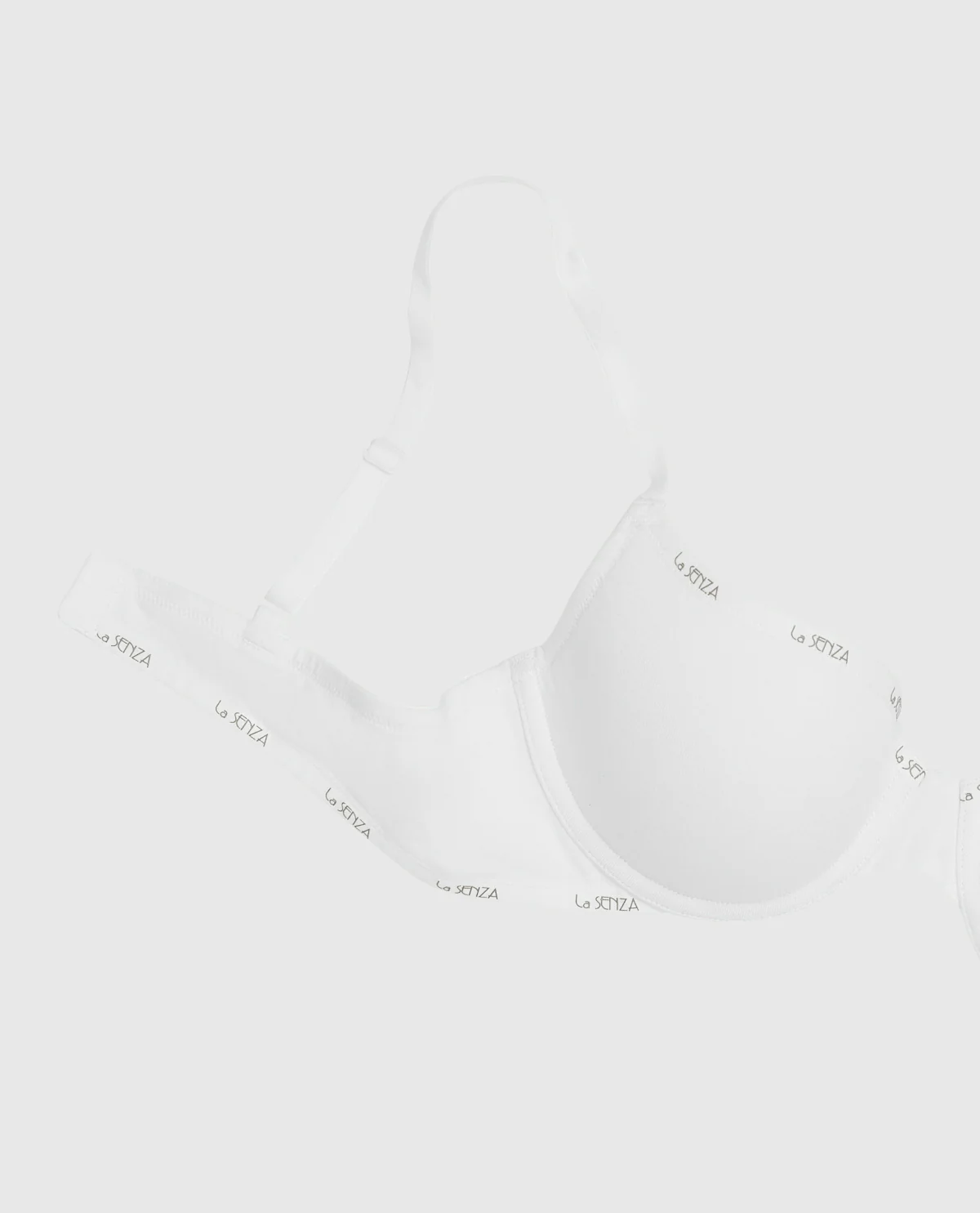 Lightly Lined Demi Logo Bra in Ivory - Image 5