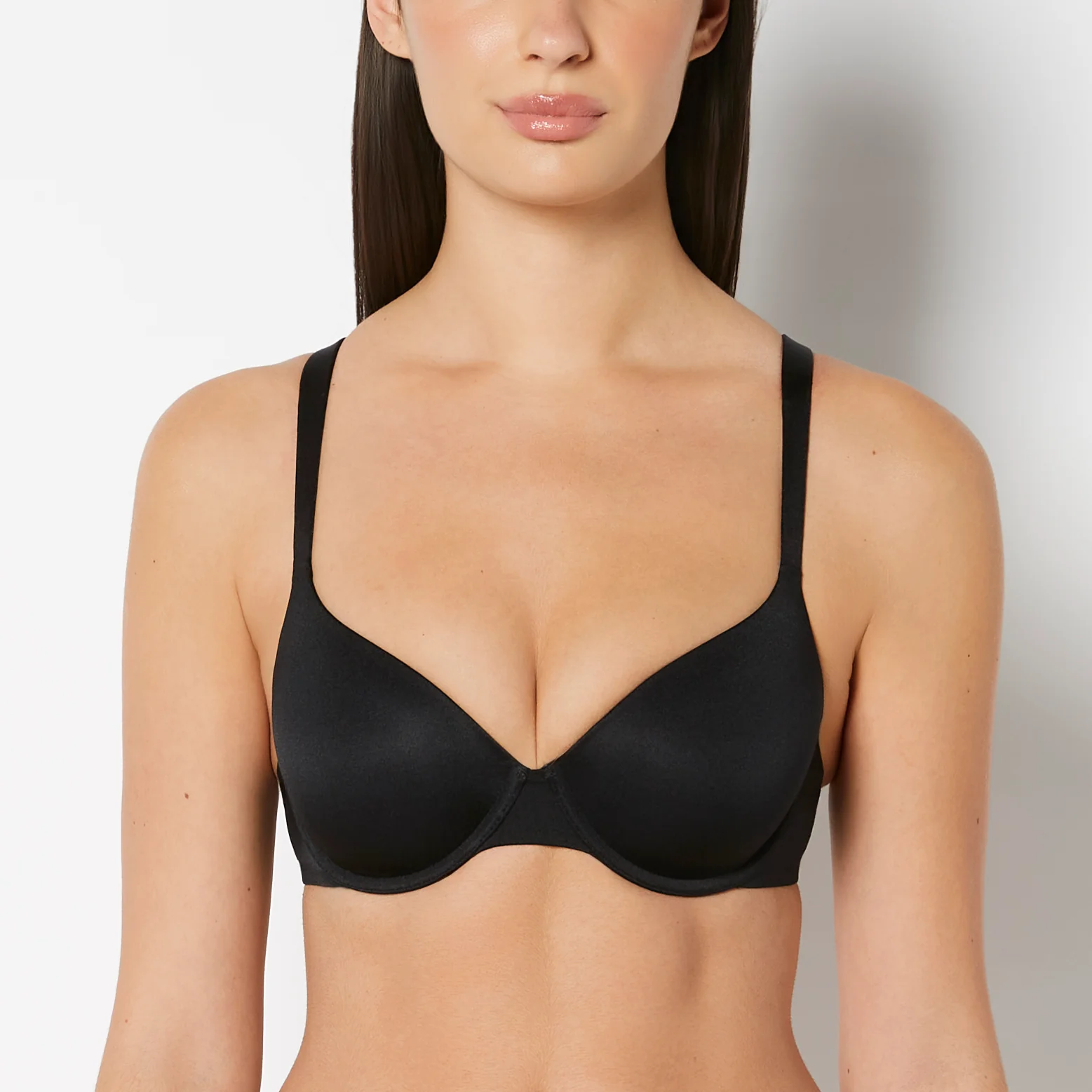 So Free Perfect Coverage Bra in Tuxedo Black