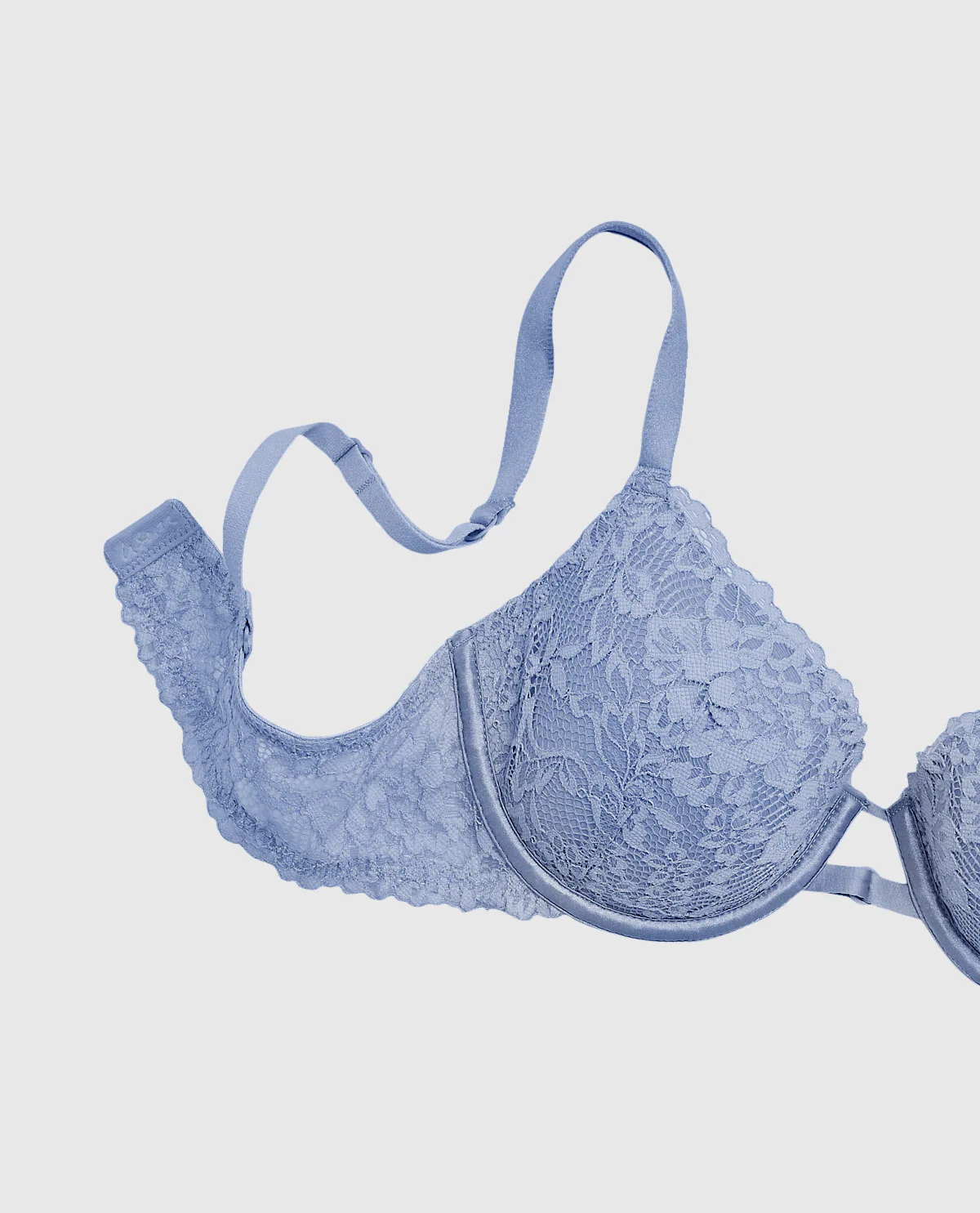 Lightly Lined Full Coverage Bra with Allover Lace - Image 2