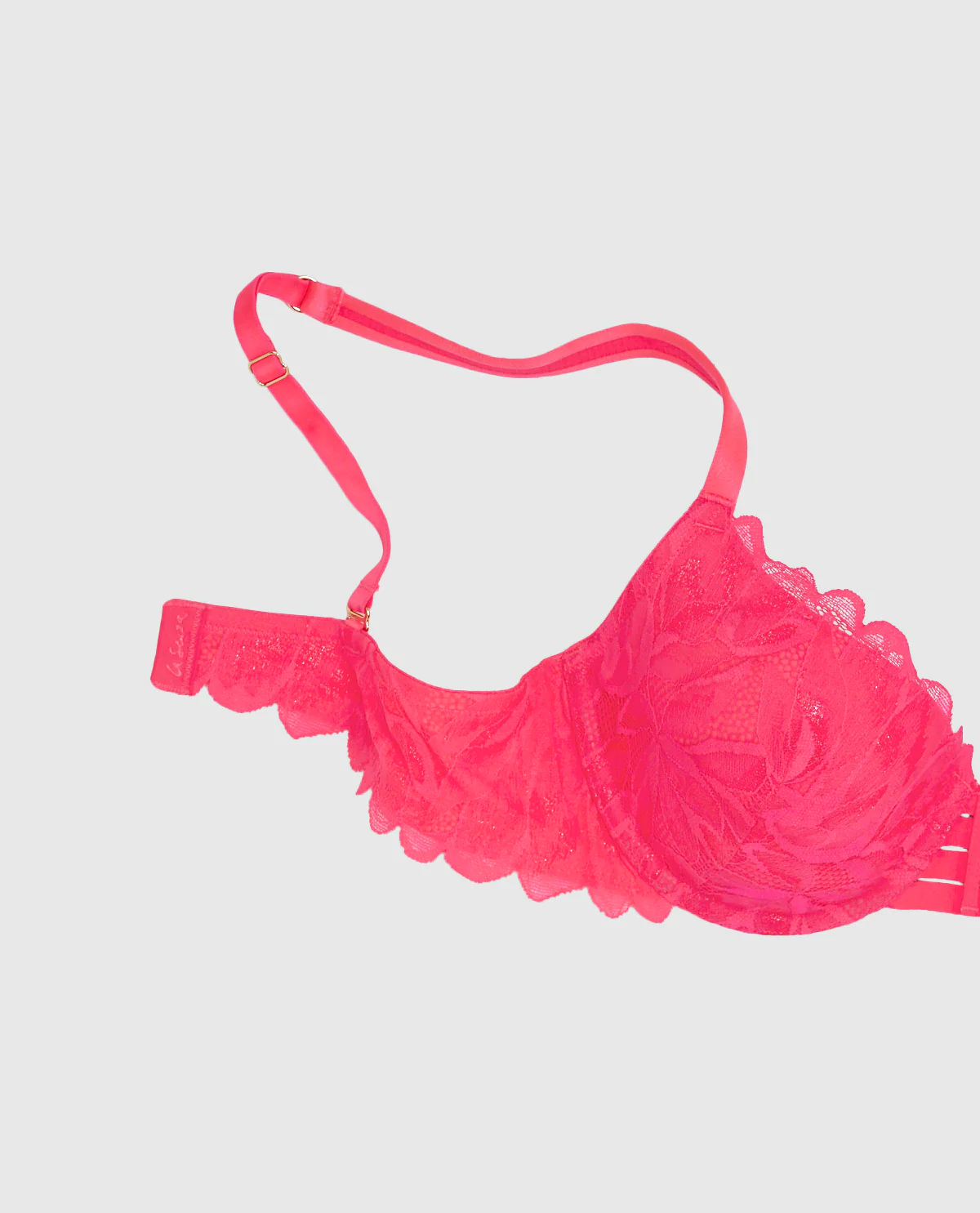 Lightly Lined Full Coverage Bra with Allover Lace - Image 2