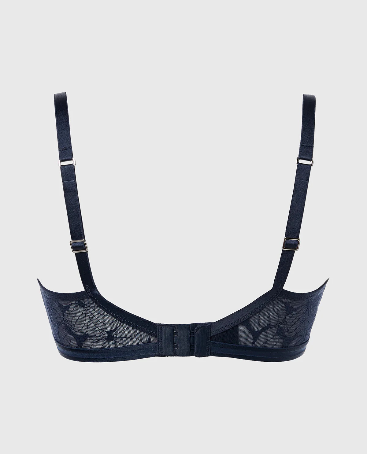 Lined Triangle Bralette in Navy - Image 5