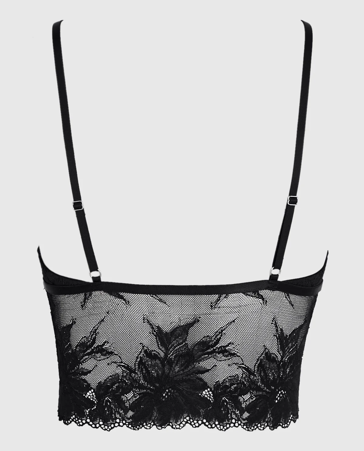 Long Line Bralette in Black - Image 5