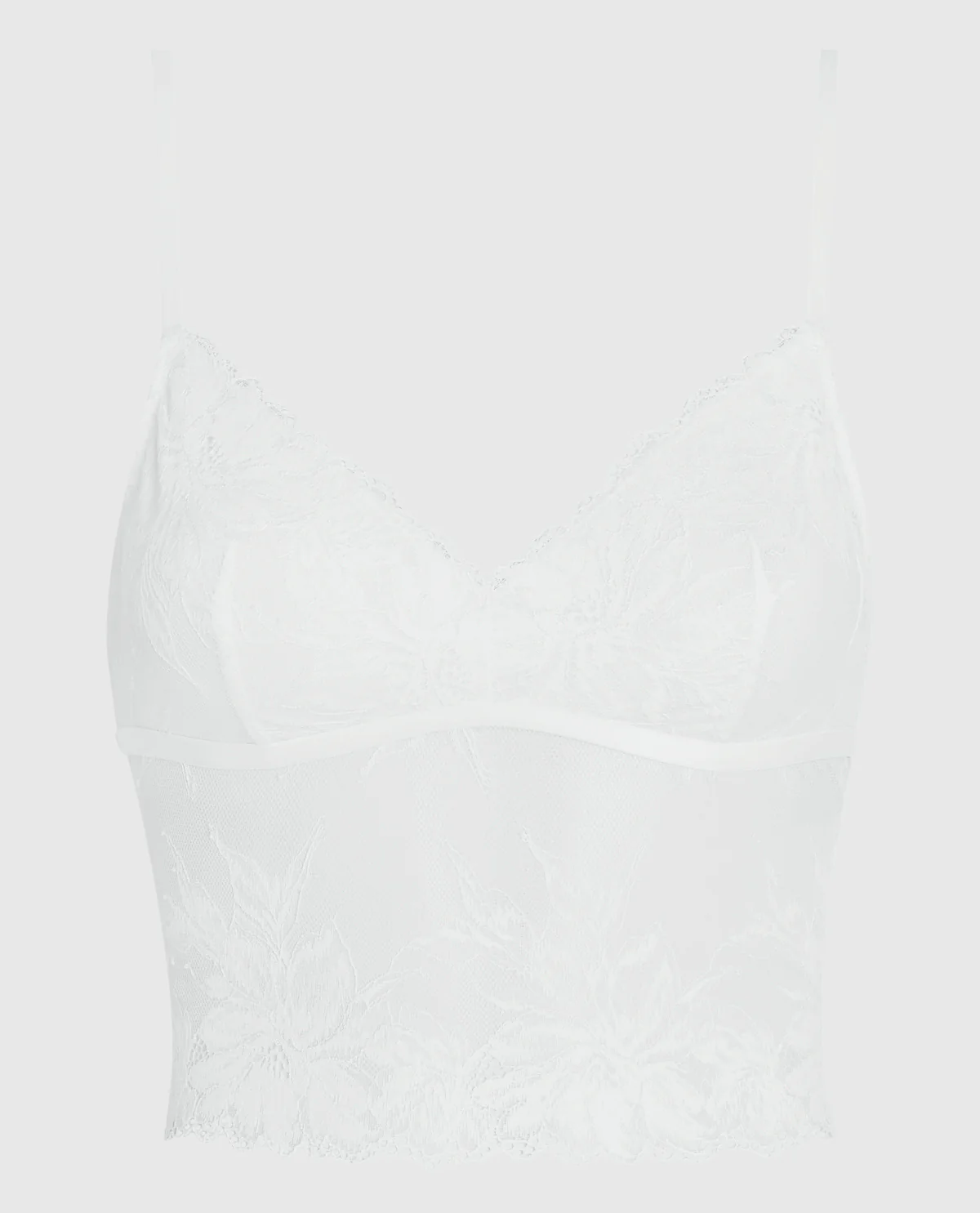 Long Line Bralette in Ivory - Image 4