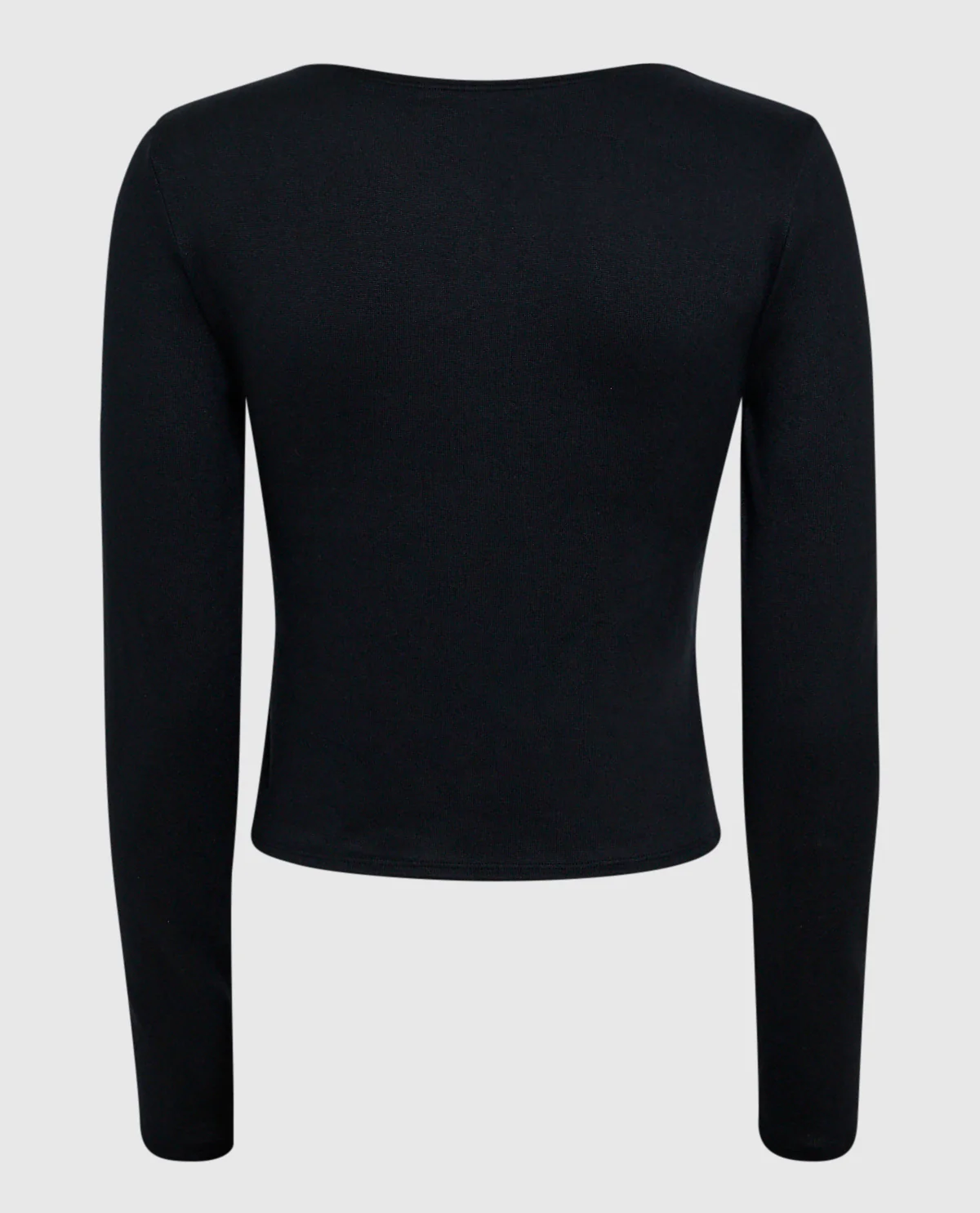 Long Sleeve Pajama Top in Smoulder Black - Image 2