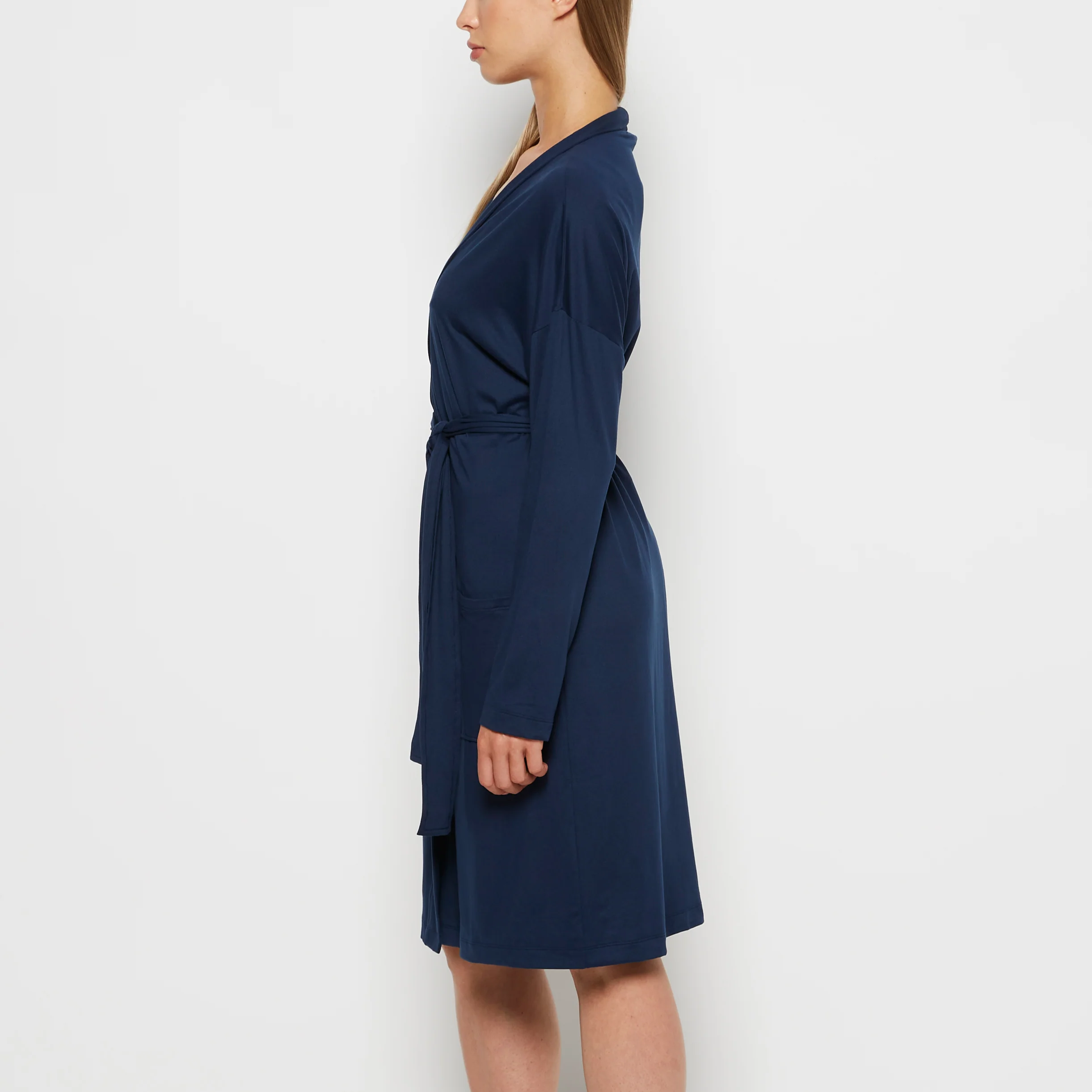Lounge Robe in Dark Navy - Image 2