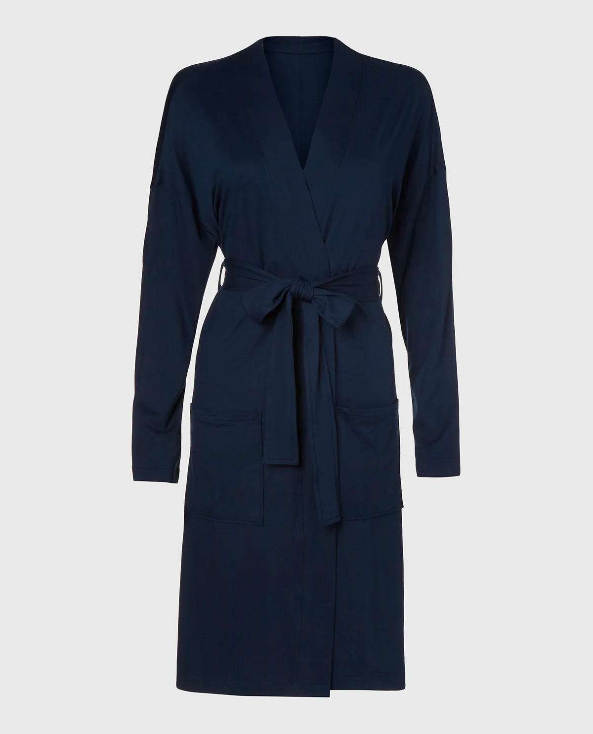 Lounge Robe in Dark Navy - Image 5