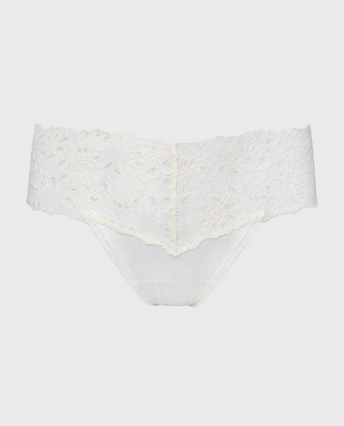 Magnificent Lace Thong Panty in Egret - Image 4