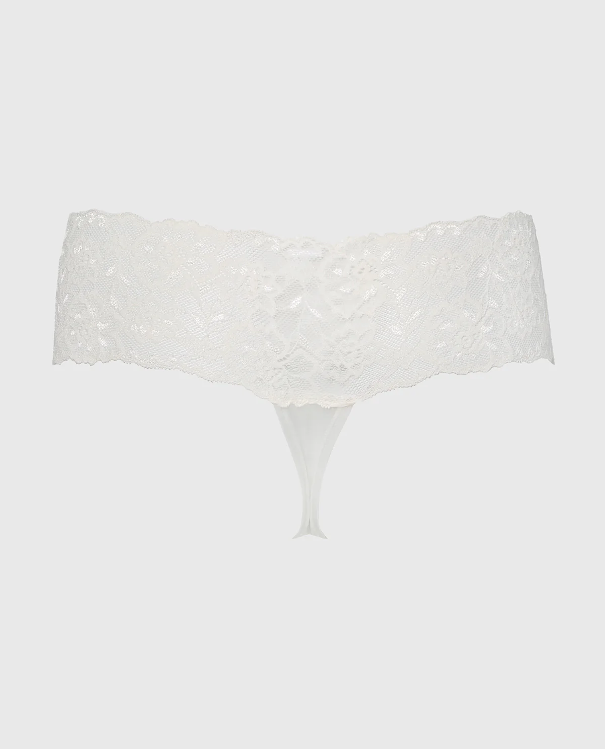 Magnificent Lace Thong Panty in Egret - Image 5