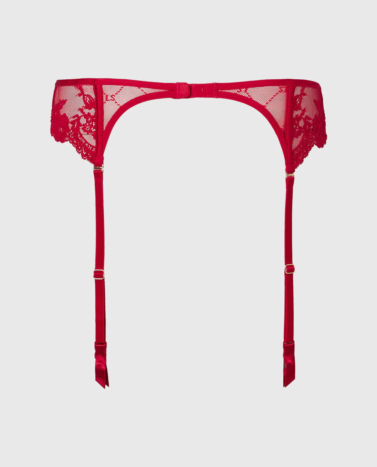 Mesh Garter in Crimson - Image 5